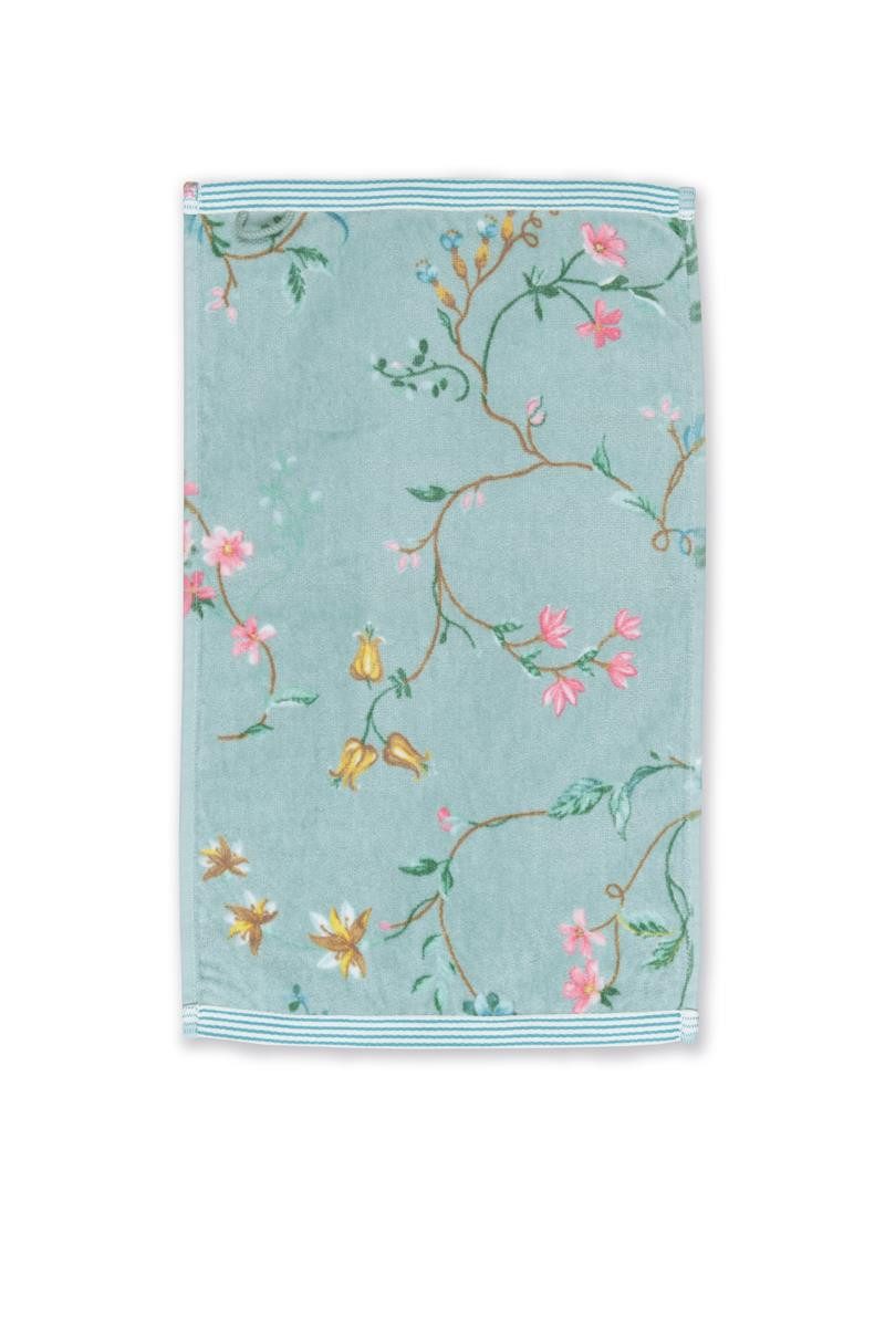 PiP Studio Gästehandtuch Les Fleurs_Blue_UV_UV_30x50 1 günstig online kaufen