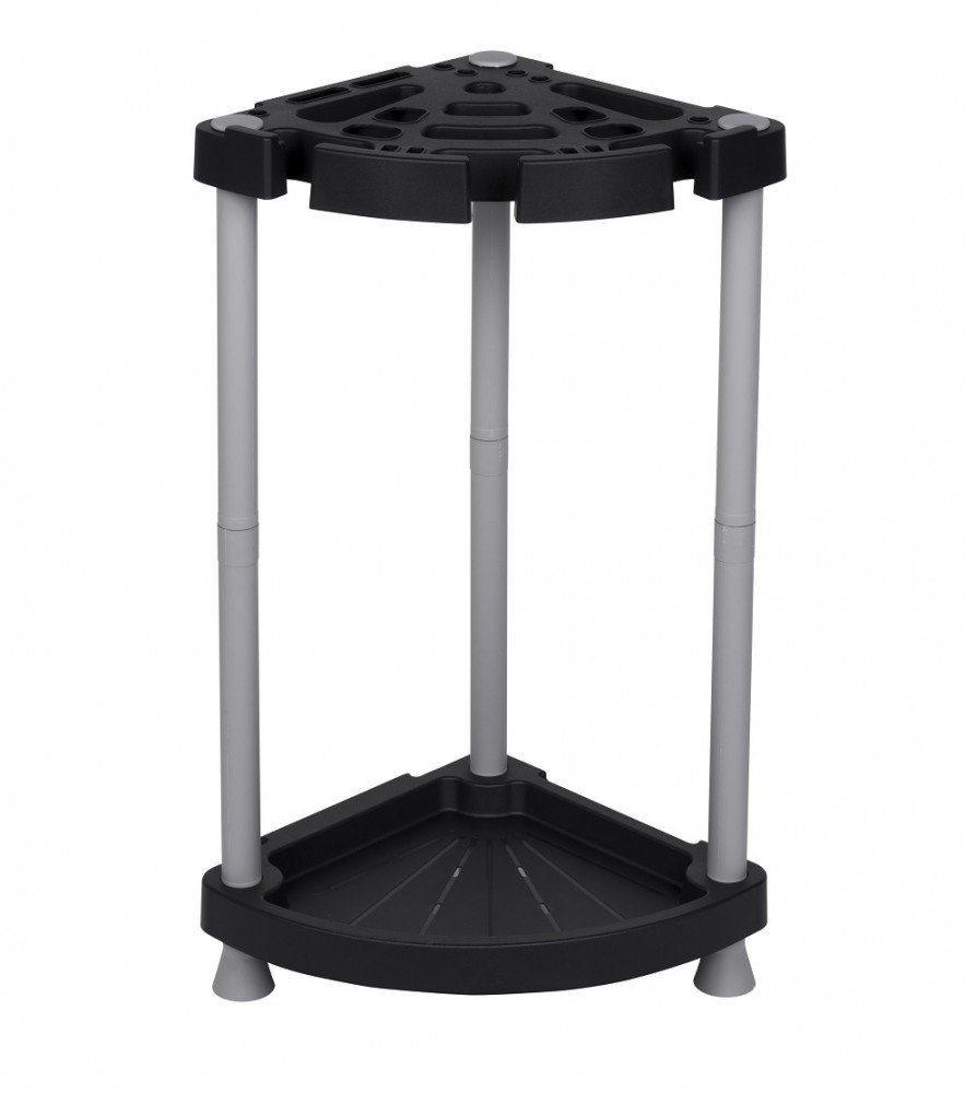 Kreher Gartengerätehalter 2 x Gartengerätehalter aus Kunststoff (Schwarz/Grau), (2-tlg)