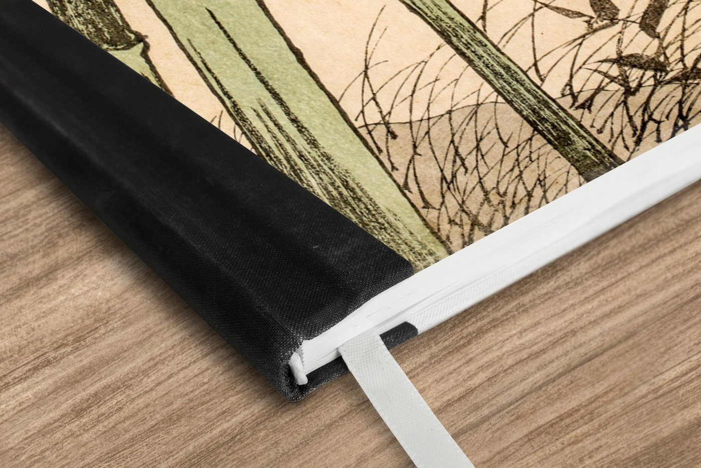 Thumbnail - MuchoWow Notizbuch Roter Vogel im Bambus, Notebook, Notizblock a5, Tagebuch, Journal Liniert