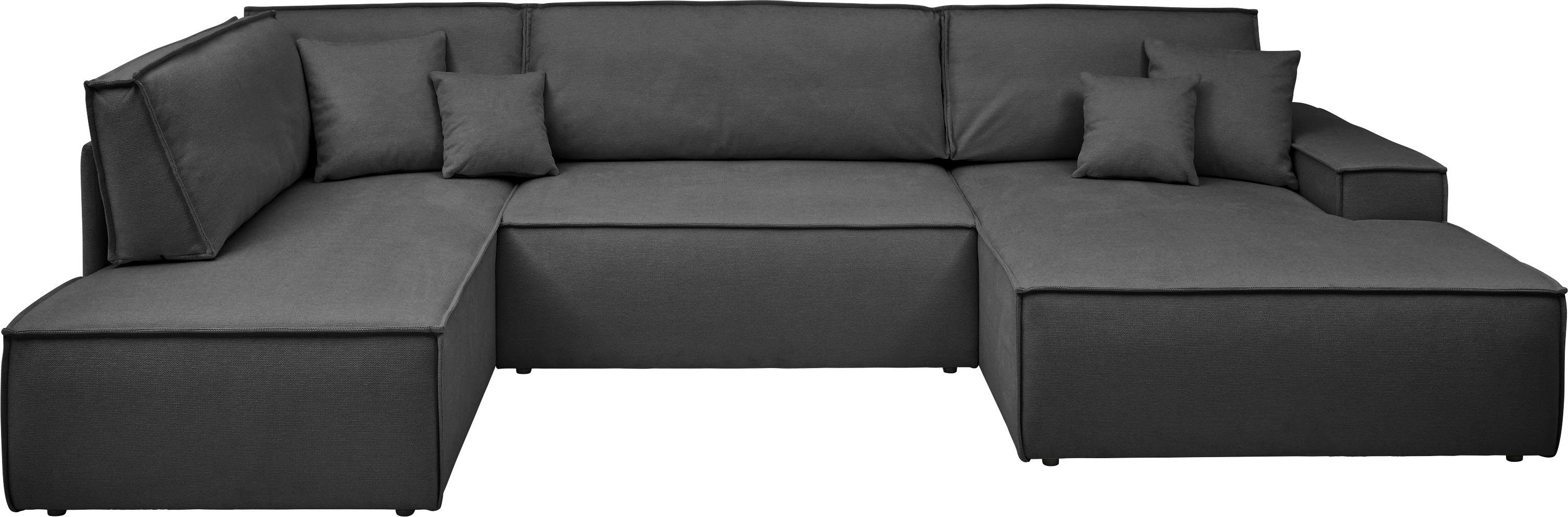 andas Wohnlandschaft FINNLEY Bettkasten, der cm, Collection Schlafsofa 194/139 / 329 XXL cm, freundin Liegefläche U-Form Home aus