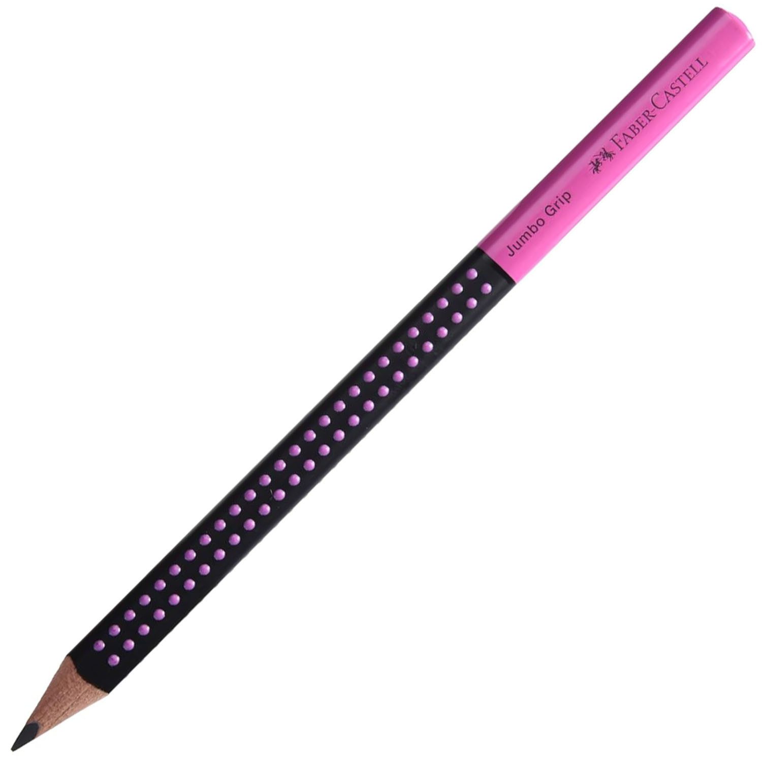Faber-Castell Bleistift FABER-CASTELL Bleistift Jumbo GRIP TWO TONE, Härte HB, PINK