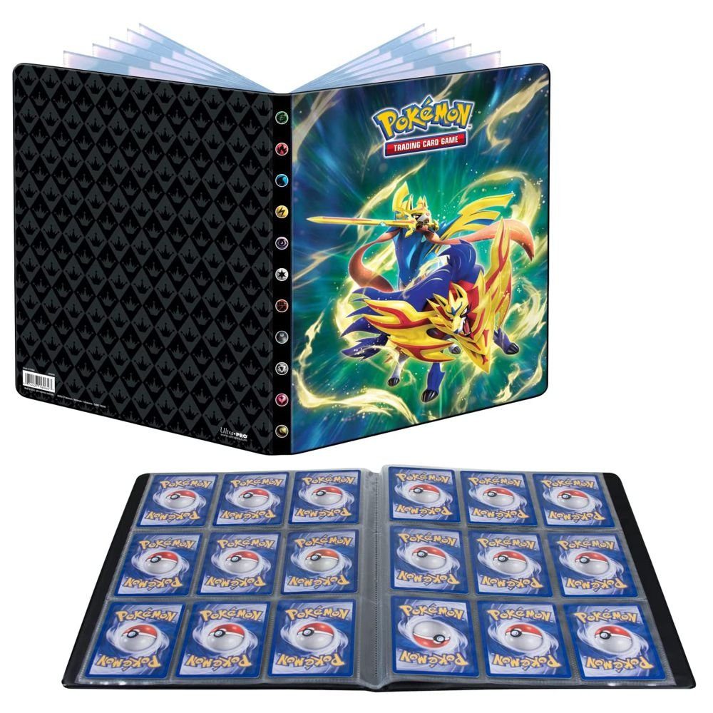 POKÉMON Sammelkarte Sammel-Album A4 für 252 Karten Zacian und Zamazenta Pokemon