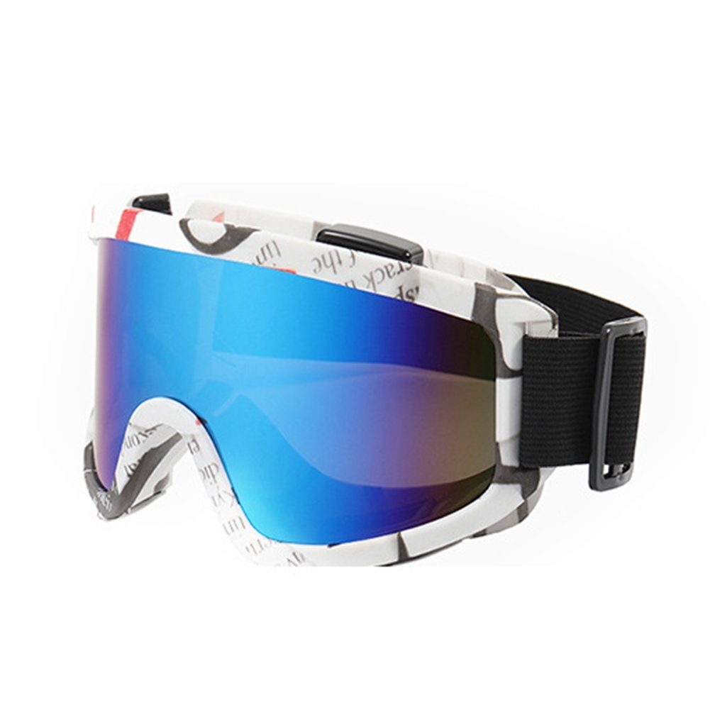 Skien Skibrille Skibrille,UV-Schutz,Antibeschlag,Für Ski,Kletter und Fahrradbrillen Blau