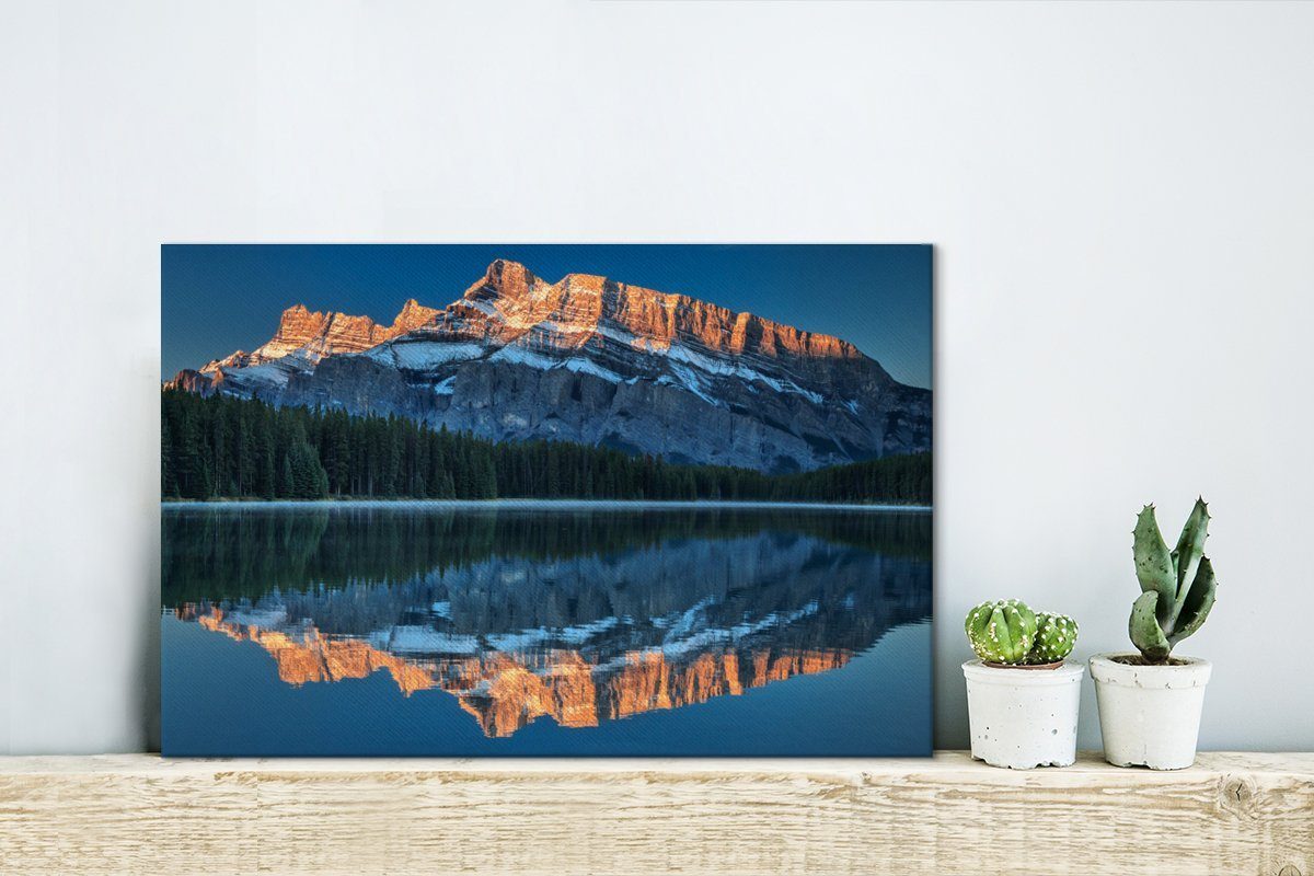 Berg Leinwandbilder, Leinwandbild 30x20 (1 Wandbild Kanada, Banff-Nationalpark Großer OneMillionCanvasses® Wanddeko, cm St), Aufhängefertig, im in