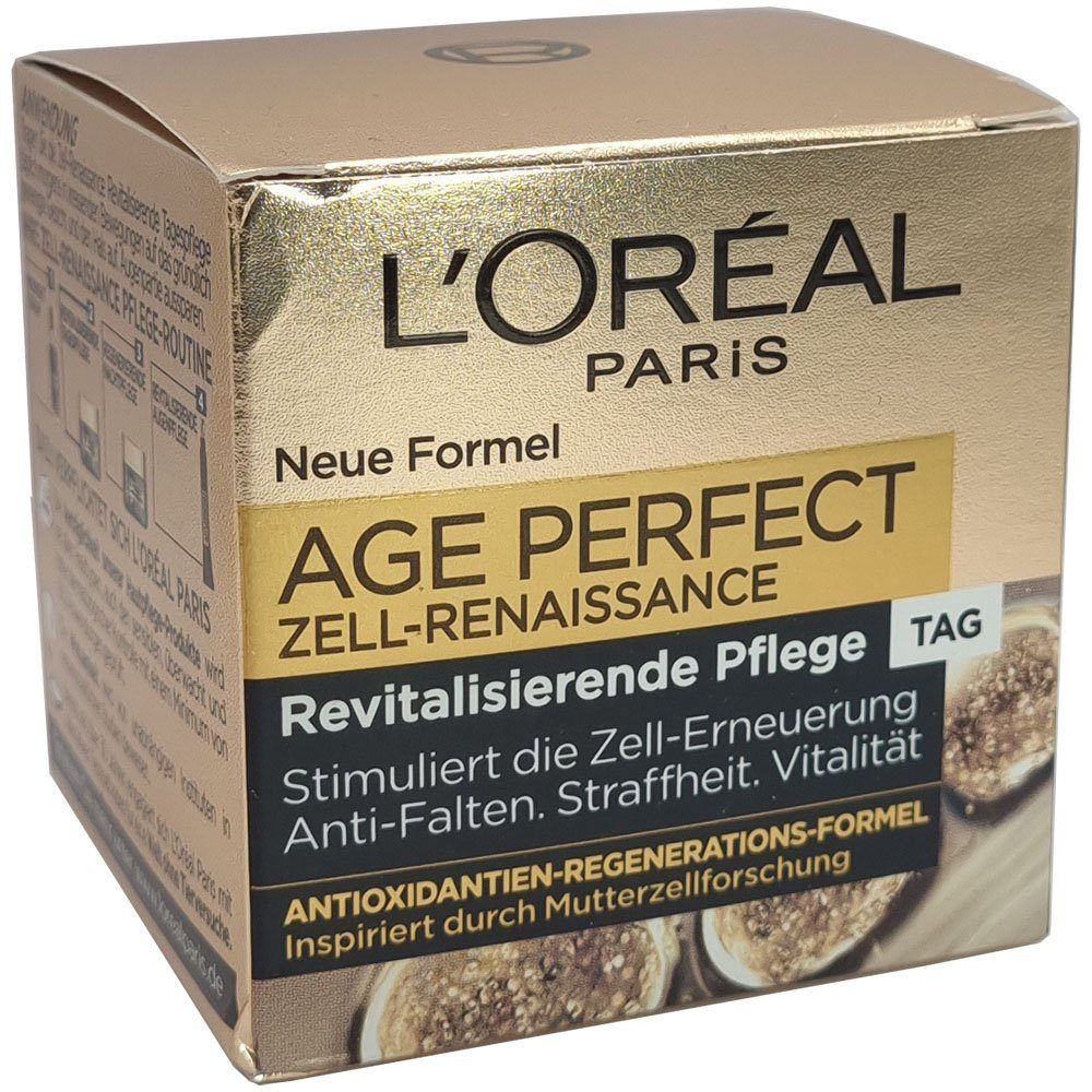 Perfect L'ORÉAL Gesichtscreme Anti-Aging-Creme Tag PARIS 50ml Age Zell-Renaissance