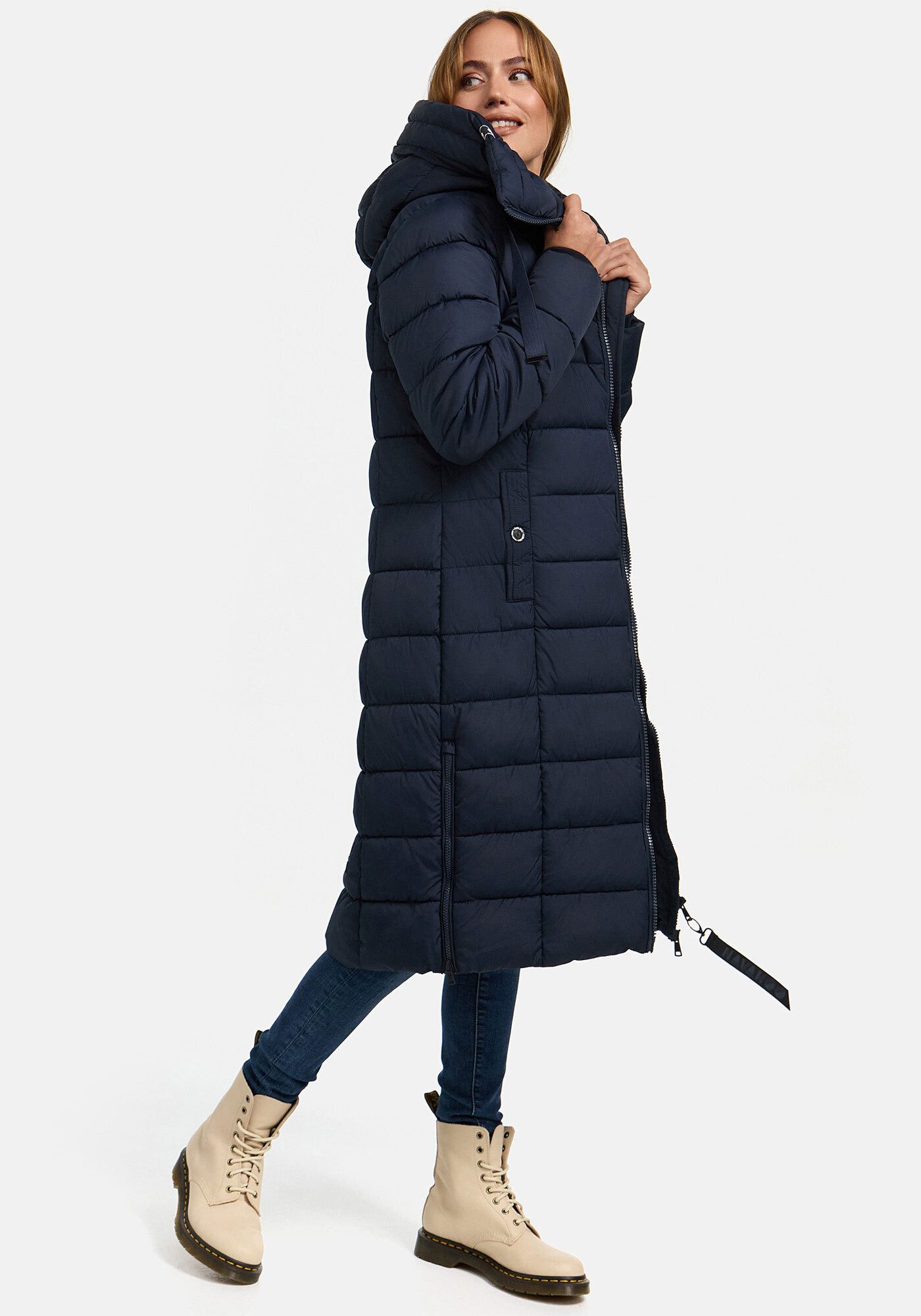 Navahoo Winterjacke Mondmaedchen Extra langer Schnitt mit seitlichen Schlitzen