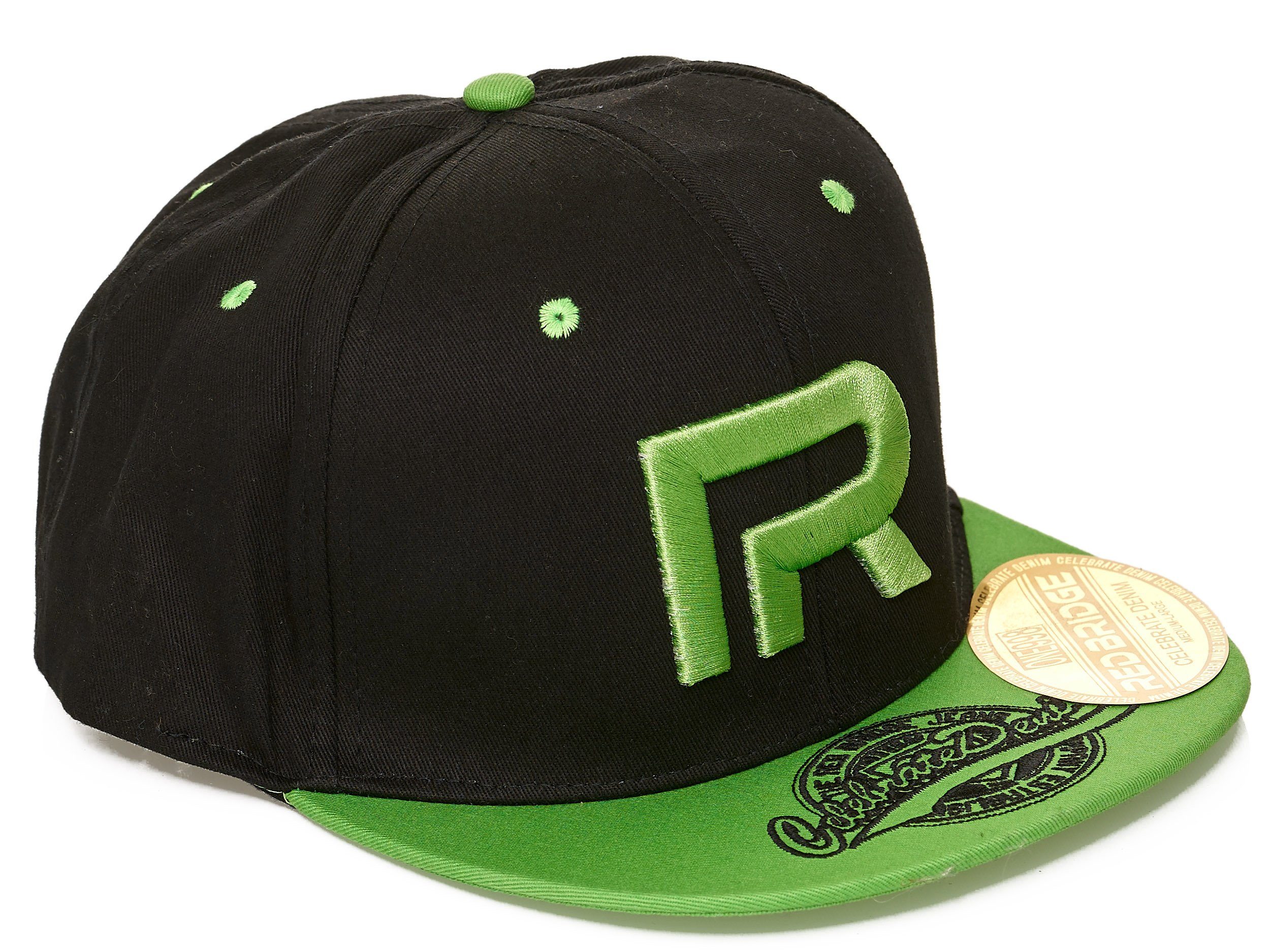 schwarz-grün Druckverschluss Cap mit RedBridge Wellingborough Baseball