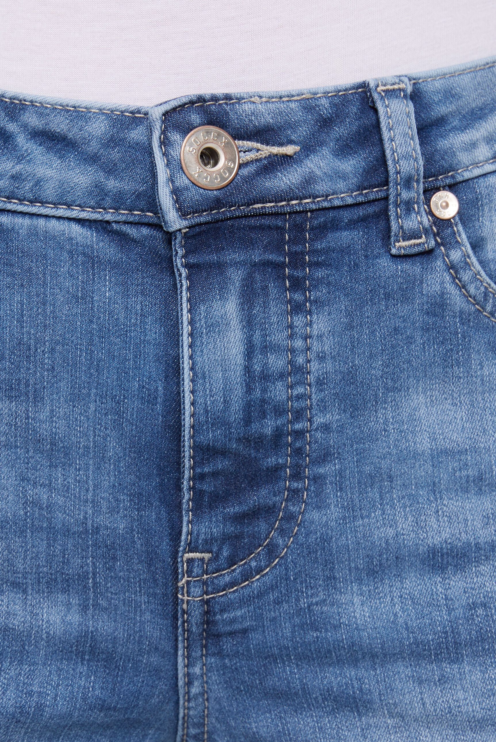 SOCCX Regular-fit-Jeans mit normaler Leibhöhe