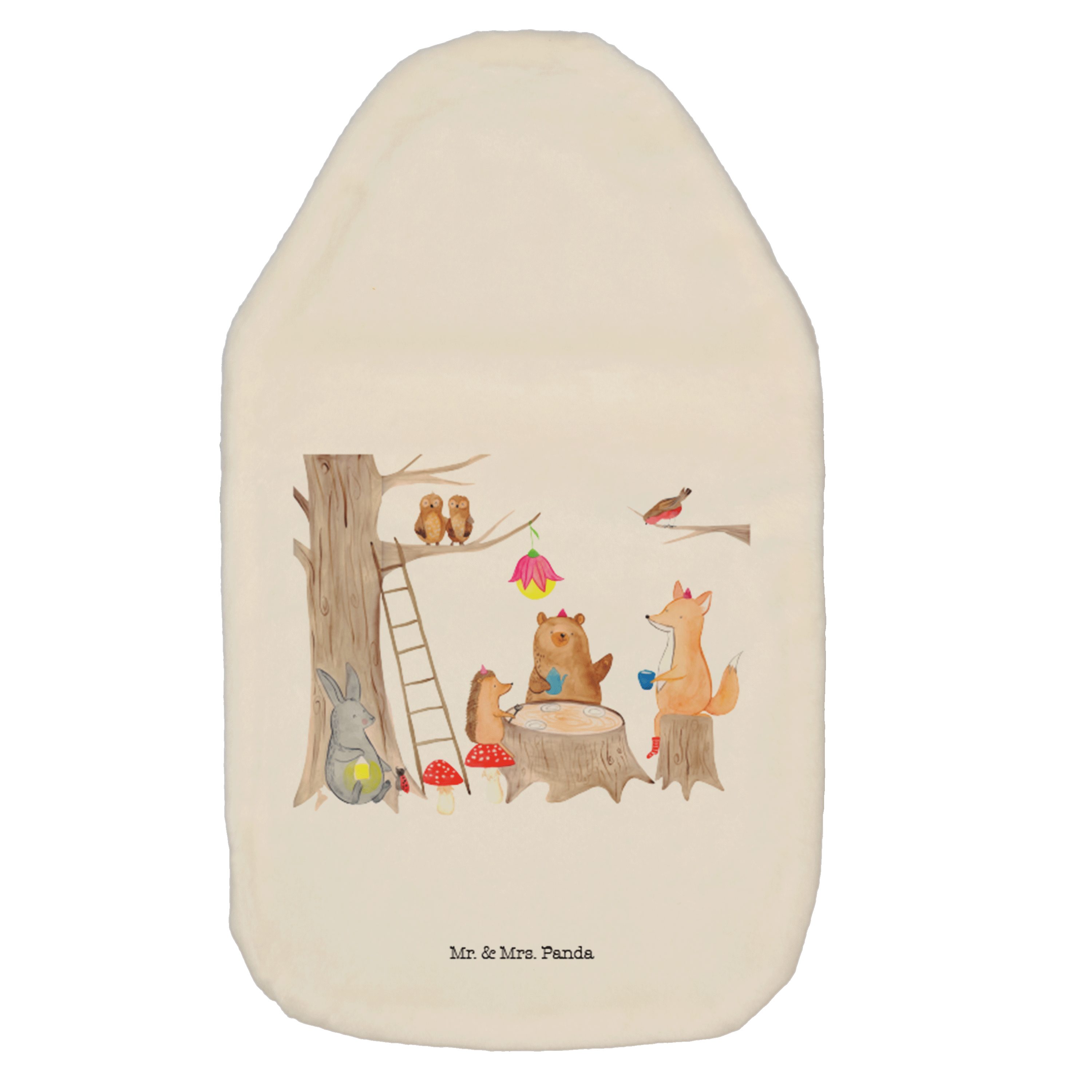 Mr. & Mrs. Panda Wärmflasche Waldtiere Picknick Weiß Geschenk