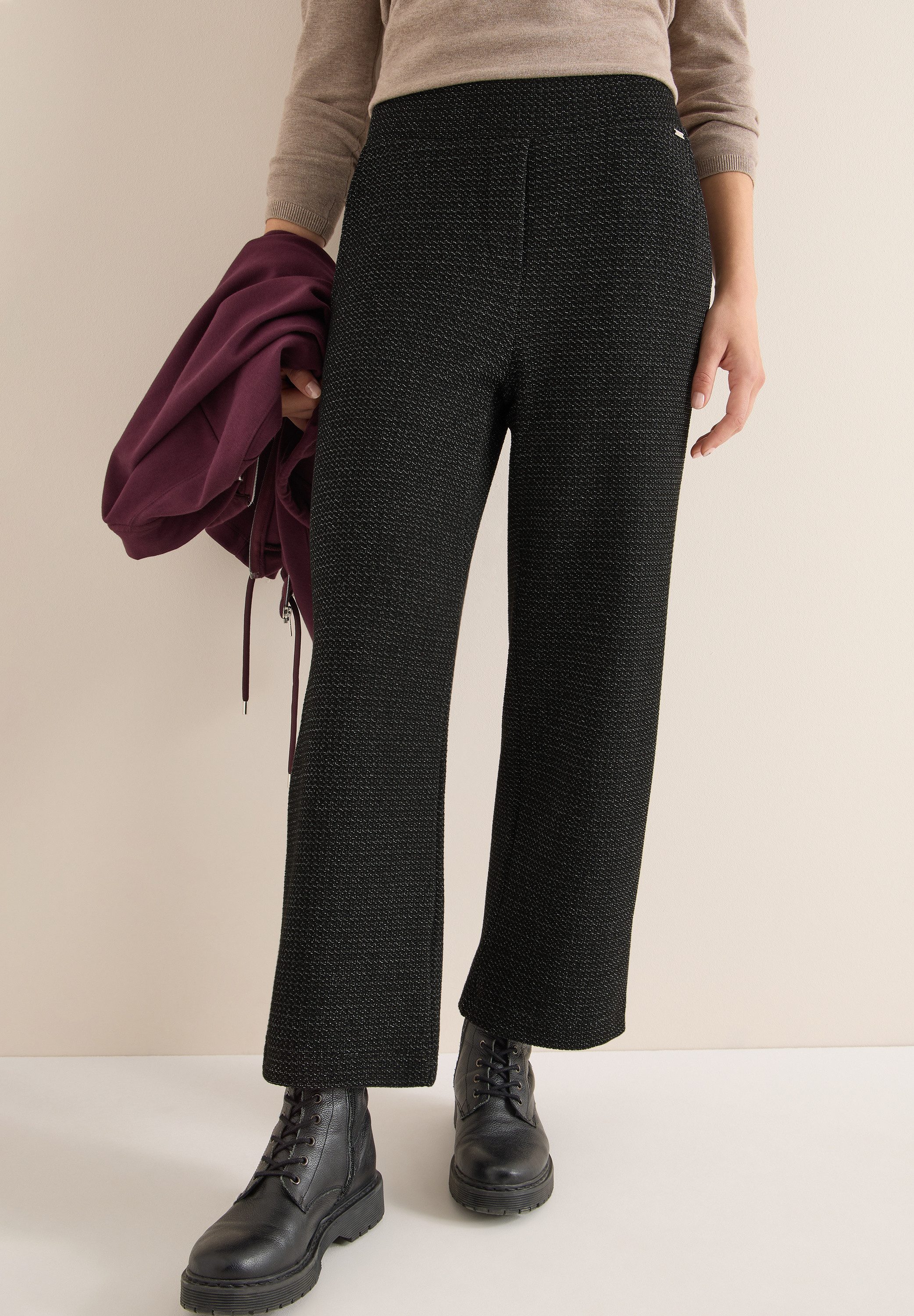 CECIL Stoffhose High Waist