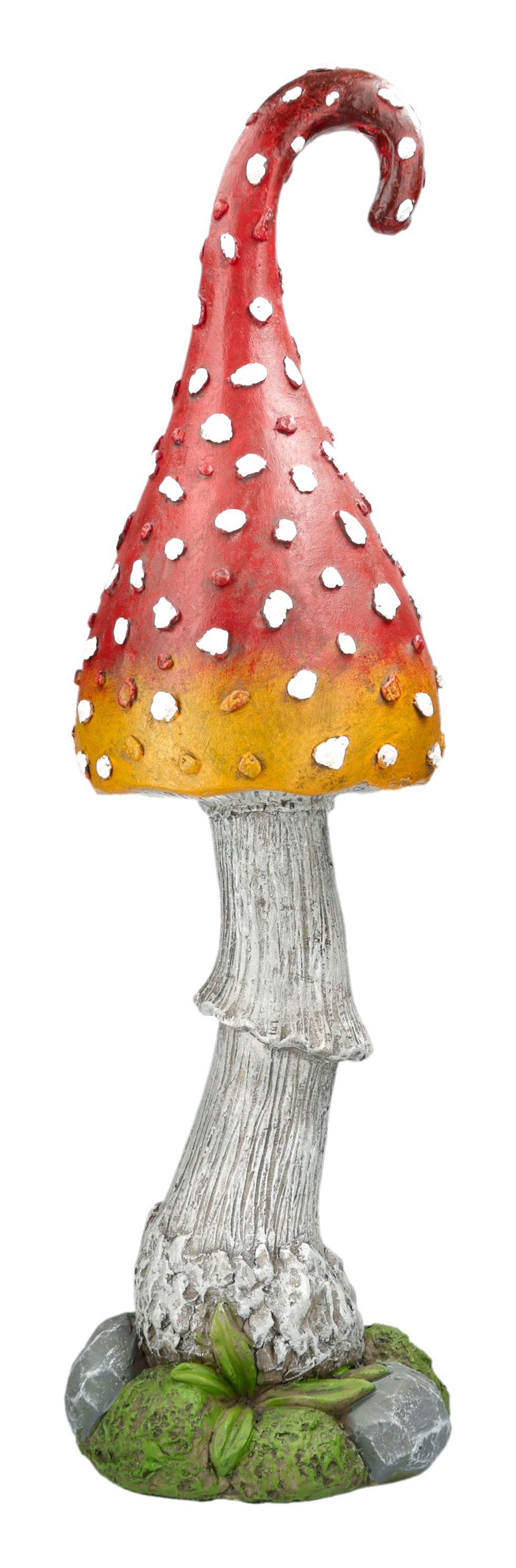 Figuren Shop GmbH Gartenfigur Pilz Figur XXL – handbemalte Garten Statue Märchen Аксессуары для дома 69 cm