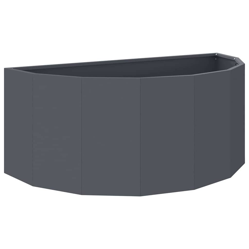vidaXL Blumentopf Pflanzkübel Anthrazit 90 x 45 x 35 cm Stahl (1 St)