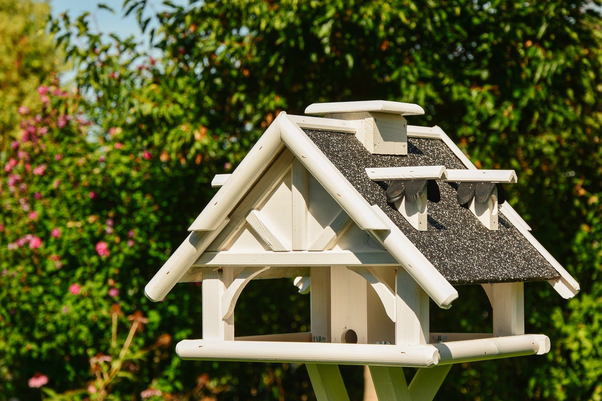 DSH DEKO 36 • V 50 Steinputz HANNUSCH SHOP weiß Vogelhaus Vogelhaus braun, cm oder in Stein x mit 19 Holz •