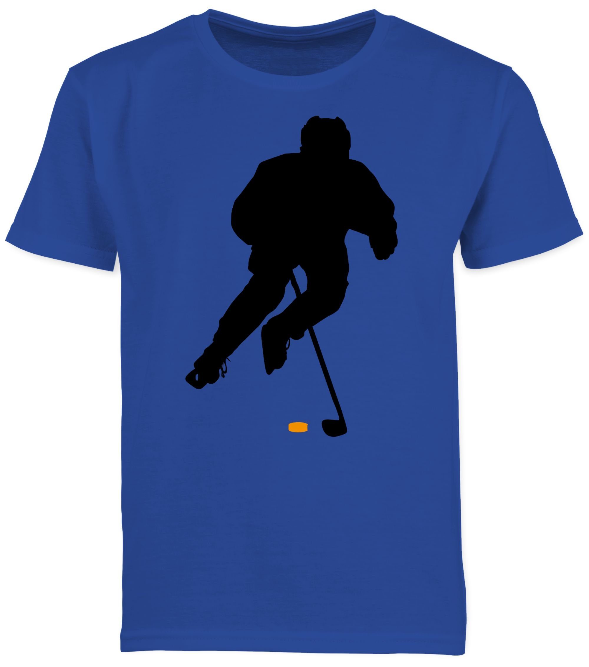 Shirtracer Sport Spieler T-Shirt Kleidung 1 Kinder Eishockey Royalblau