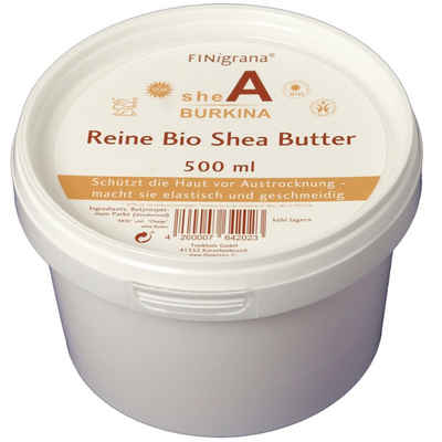 Finigrana Körperbutter Reine Bio Shea Butter, 500 ml