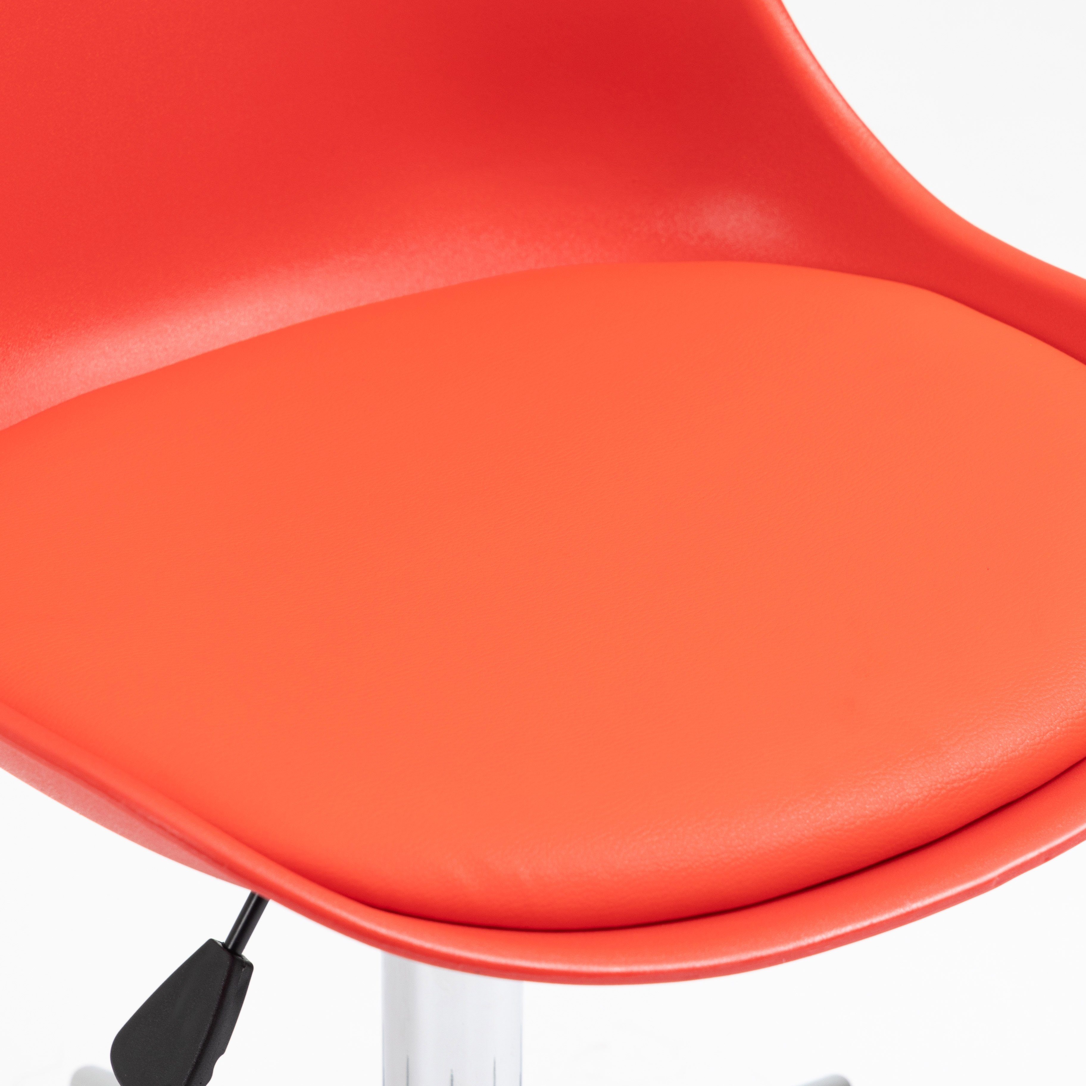 1 St), (Paket, Sitzkomfort, bodenschonende Schreibtischstuhl hoher rot Rollen EDDY stufenlos SVITA rot | höhenverstellbar,