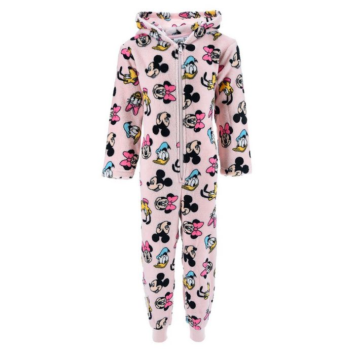 Disney Minnie Mouse Schlafanzug Mädchen Schlaf Overall Pyjama langarm Nachtwäsche