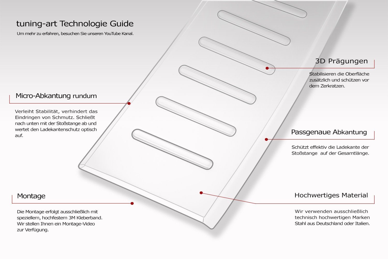 tuning-art Ladekantenschutz BL1056 Edelstahl passgenau für Hyundai Kona 2 SX2 ab 07/2023-