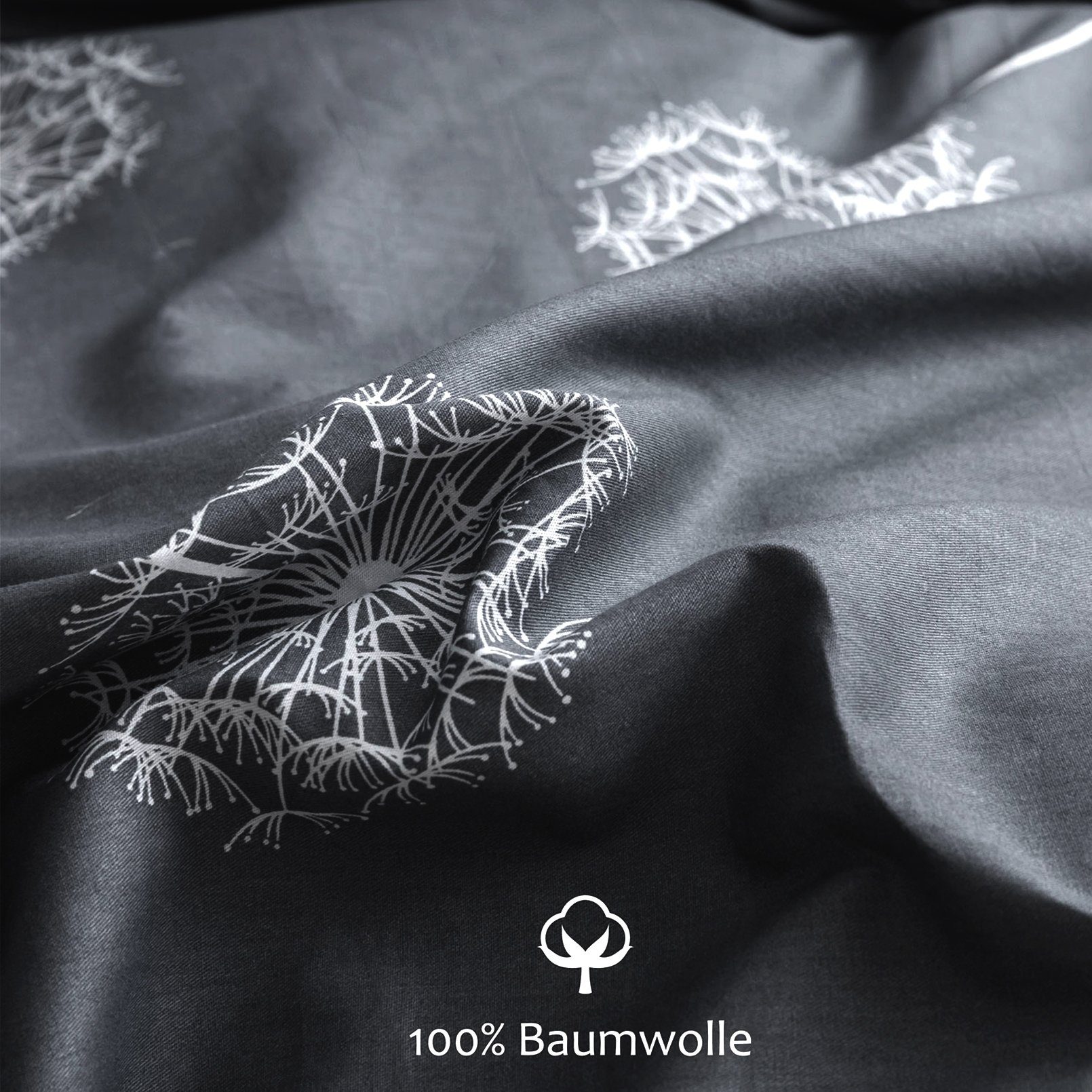 KEAYOO Bettwäsche QCJY, Baumwolle, 2 teilig, Baumwolle, Mit Reißverschluss, günstig online kaufen