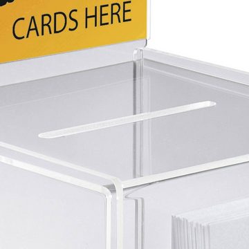 Sigel Aufbewahrungsbox Aktionsbox / Spendenbox / Losbox mit Zusatzfach