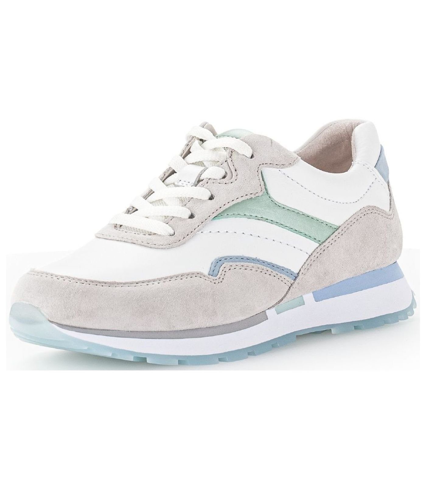 Weiß / (weiss/white/pista. Sneaker Gabor 51) Sneaker Veloursleder/Textil