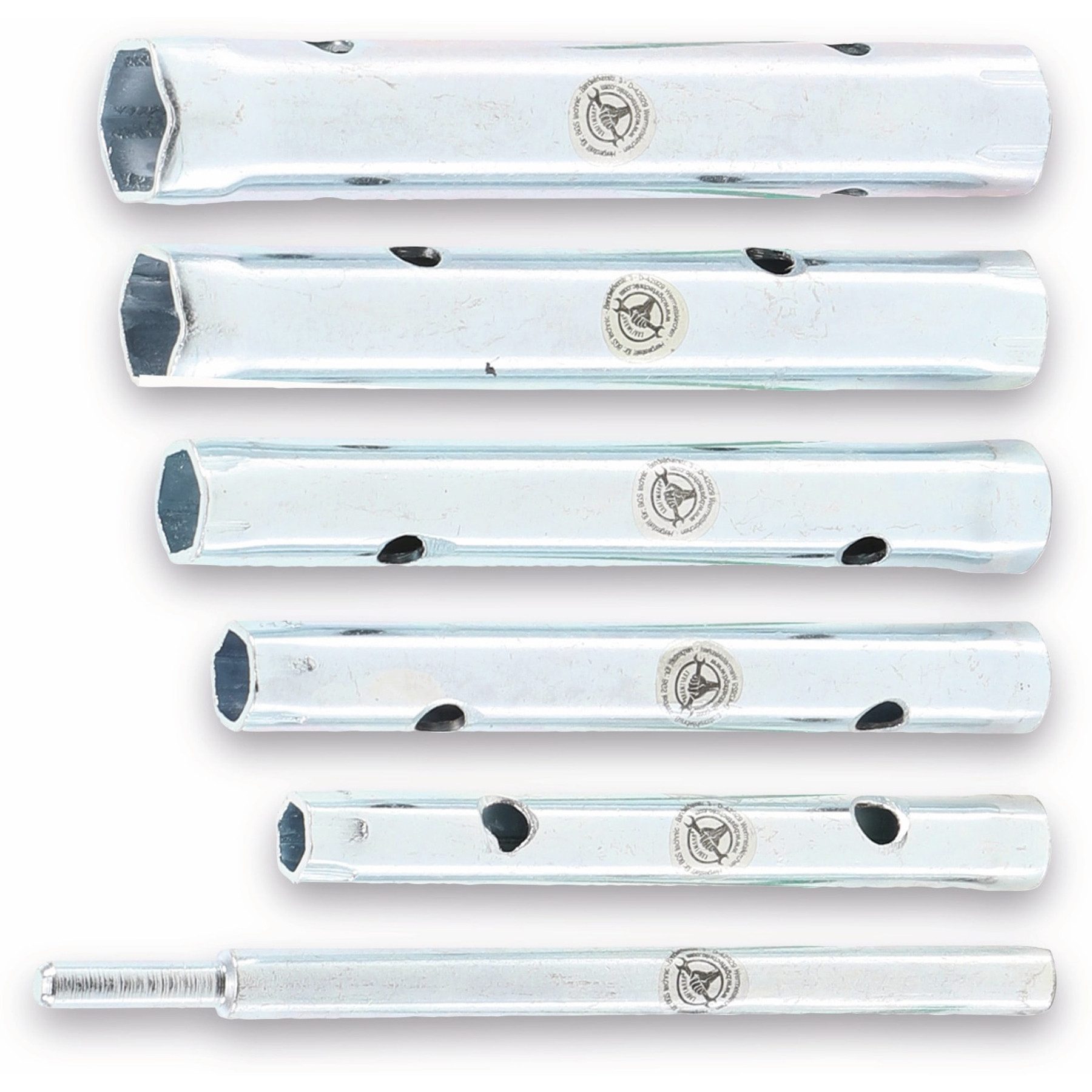 BGS technic Rohrschlüssel BGS TECHNIC Rohr-Steckschlüssel-Satz 85814, verchromt, 6-tlg