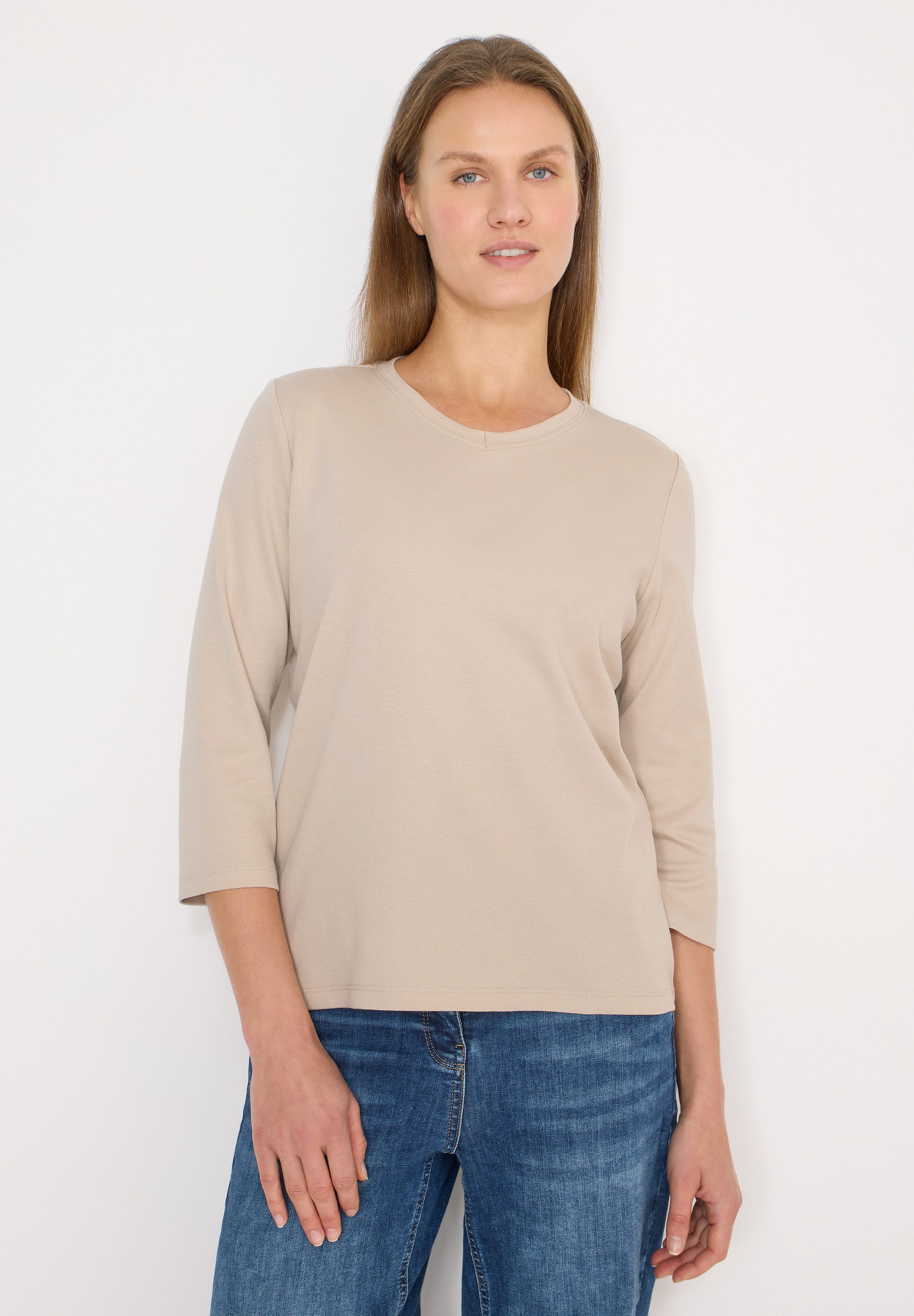 CECIL Langarmshirt aus reiner Baumwolle