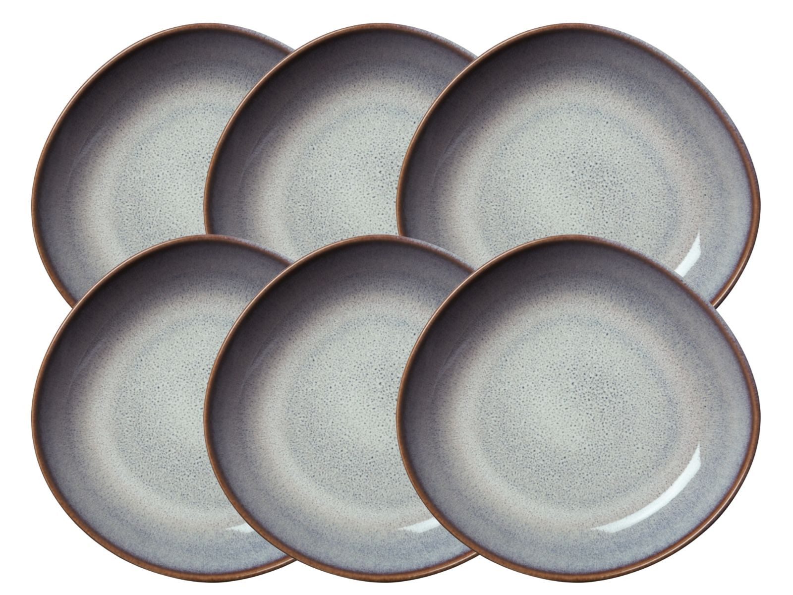 like. by Villeroy & Boch Geschirr-Set Lave beige Schale flach klein 22 cm Set6, Steingut
