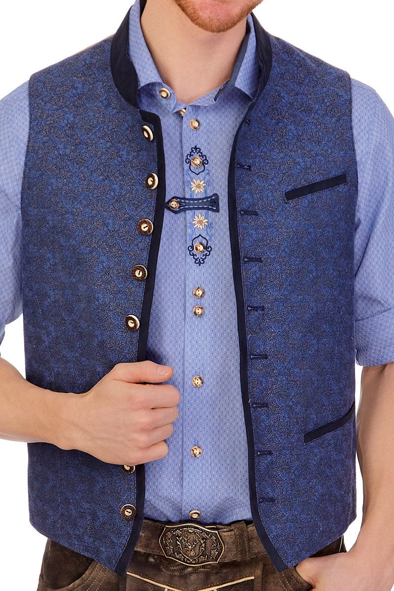 Gebr. Weis menswear Trachtenweste Trachtenweste - WIESSEE - dunkelblau günstig online kaufen