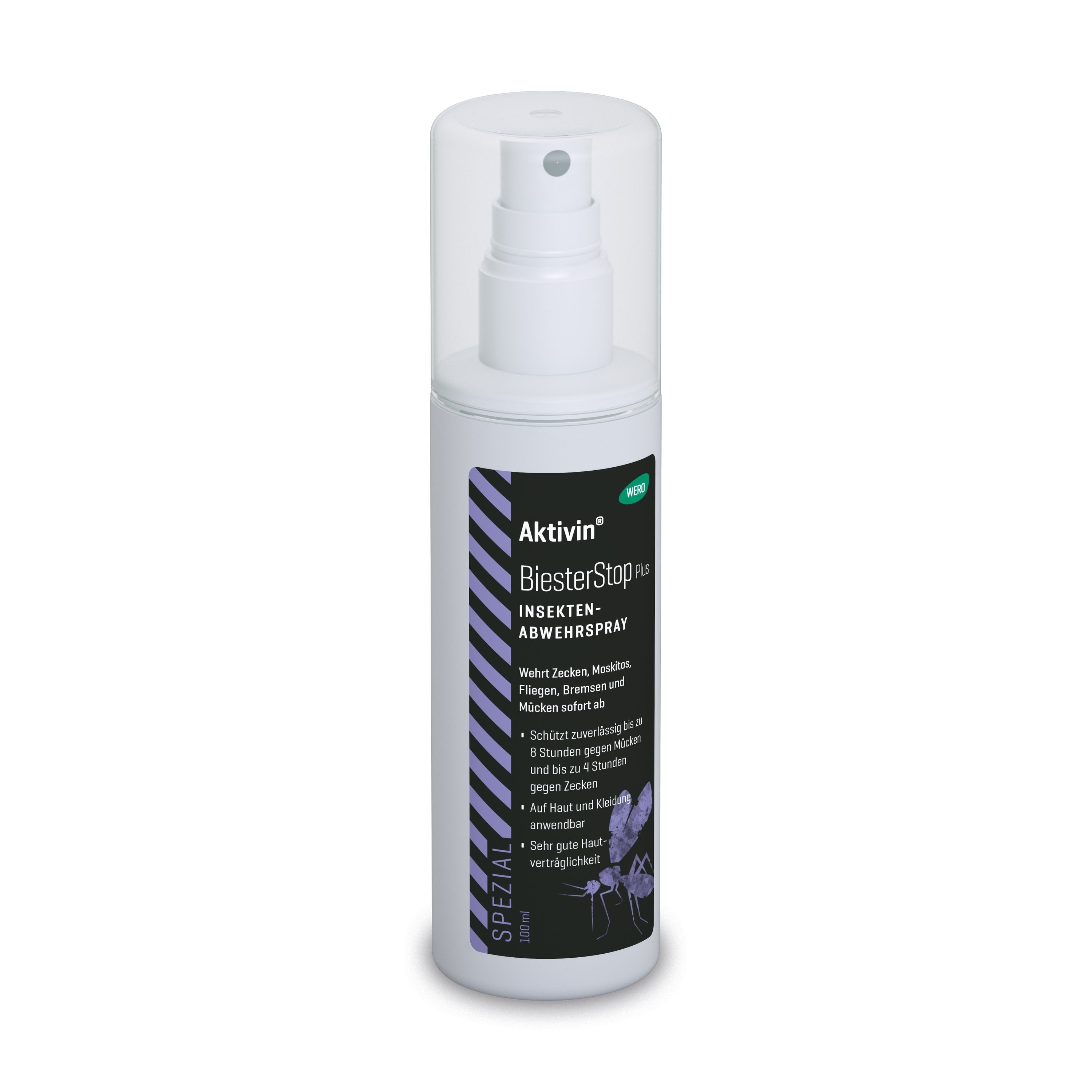 Aktivin® Insektenschutz-Spray BiesterStop Plus Insektenabwehrspray gegen Mücken & Zecken, 100 ml