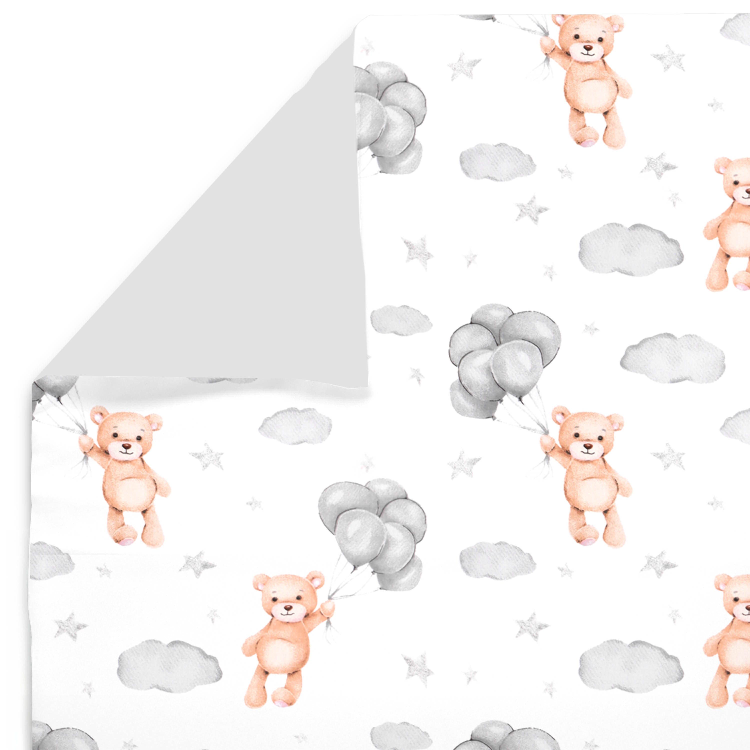 Amilian Babybettwäsche Kinderwagenset - 2tlg. Kinderbettwäsche - 80x80cm + 35x40cm, 100% Baumwolle, 2 teilig, Bettwäscheset für Kinderwagen, Wiege, Babybett - Baby Bettwäsche