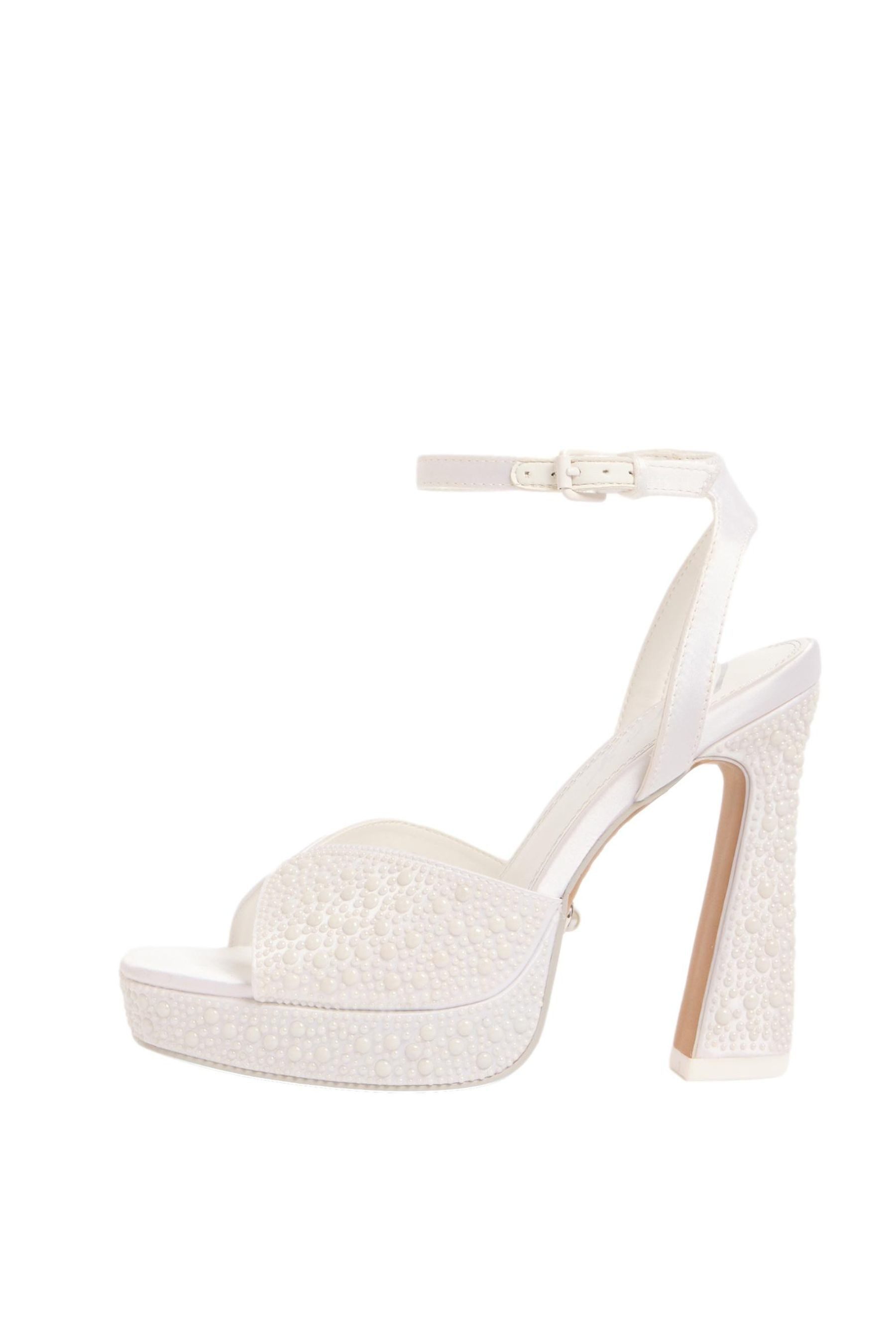 LIPSY Lipsy verzierte Plateau-Sandaletten, Brautmode Sandalette (1-tlg)