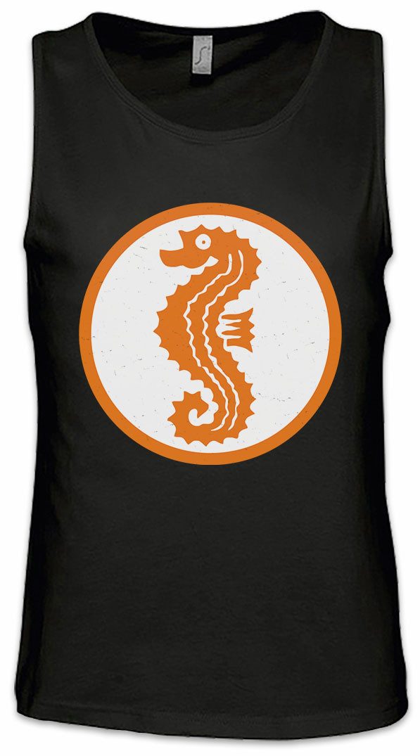 Urban Backwoods Tanktop Schwimmabzeichen Ärmelloses T-Shirt Sea Horse Seepferdchen Seahorse Abzeichen Schwimmlehrer Swimming Teacher