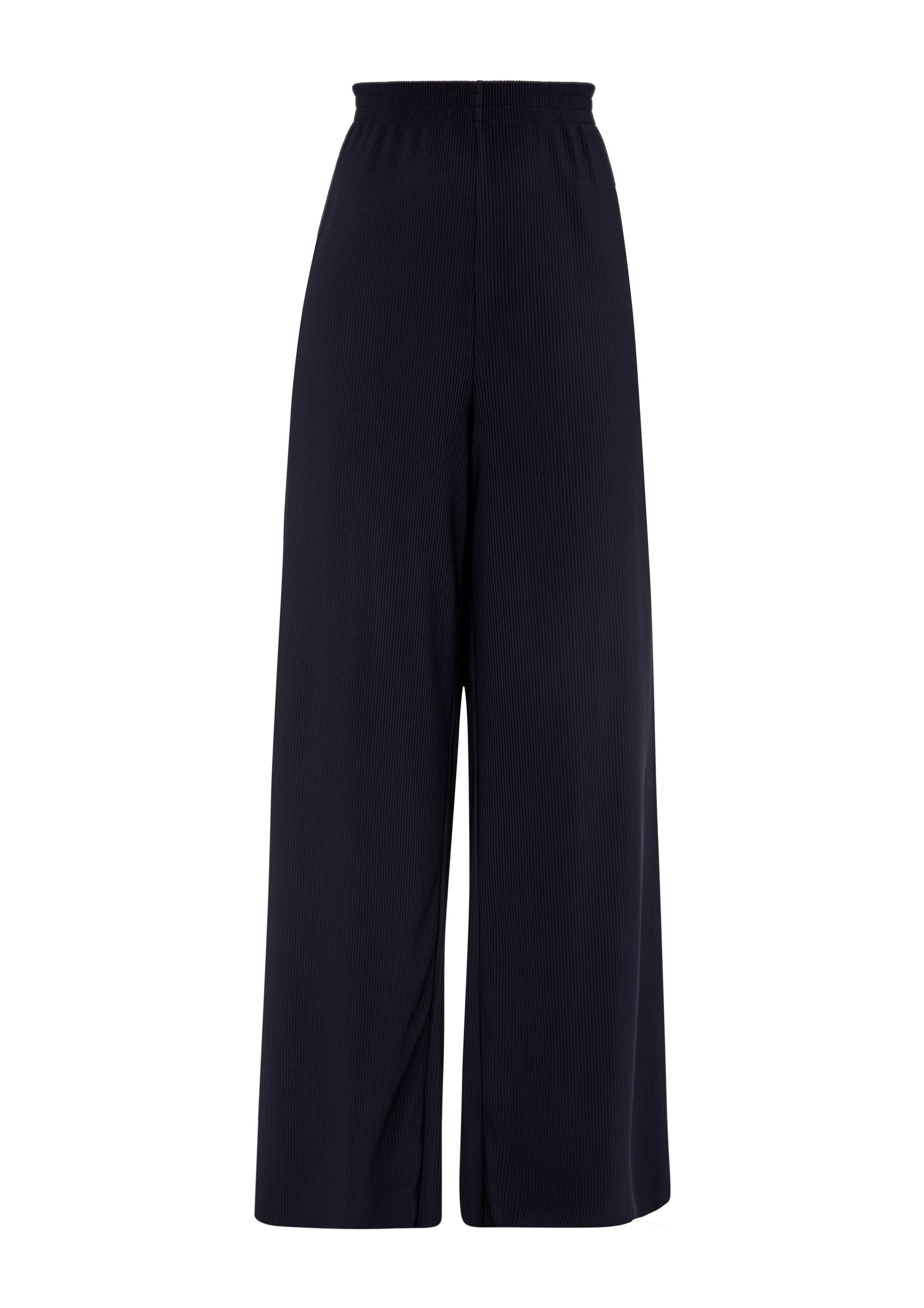 s.Oliver Chinos Hose Regular: Weite plissierte Hose aus Jersey günstig online kaufen