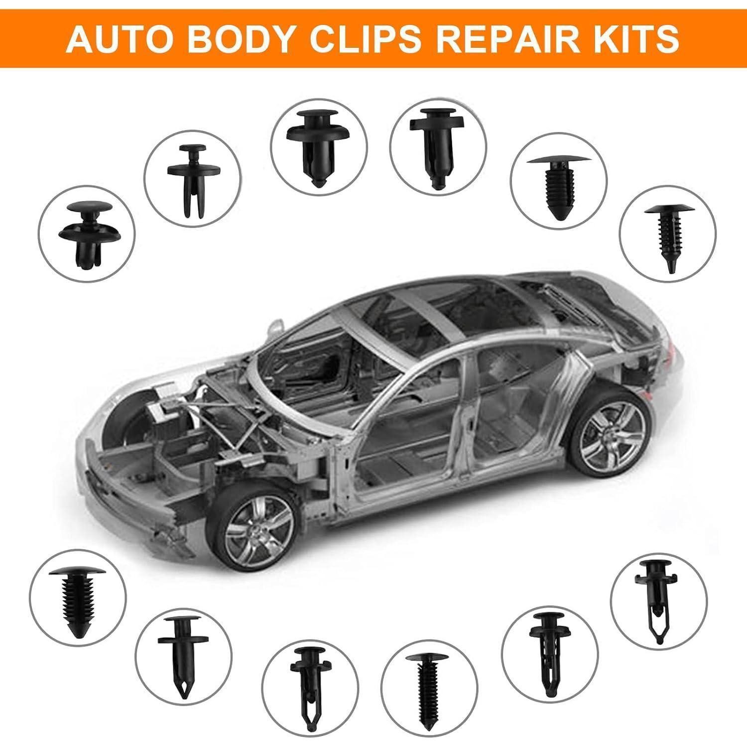 LuxusKollektion Leisten-Befestigungsclips Befestigungsclips Auto Türverkleidung Stoßstange Zierleiste 245PCS