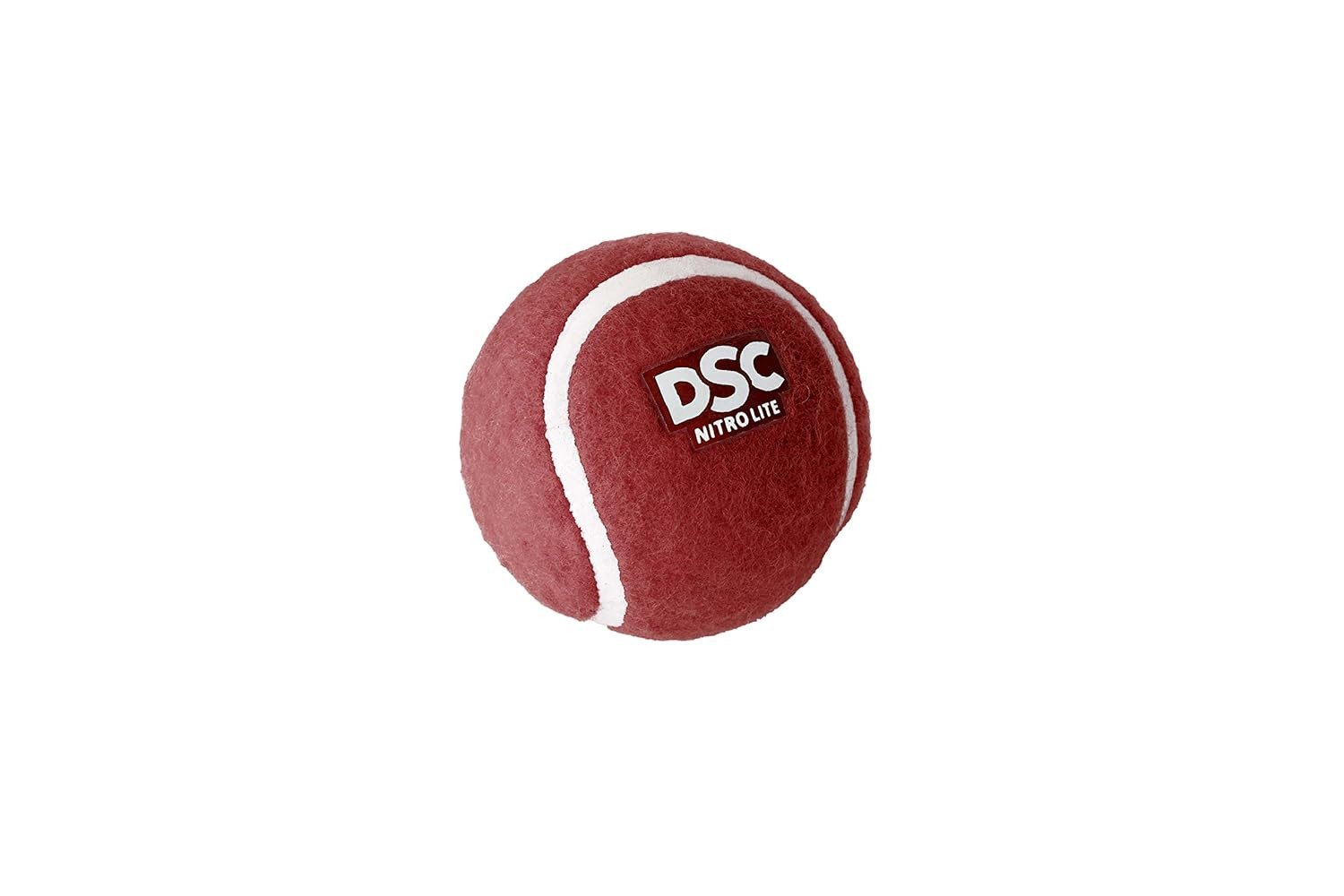 DSC Tennisball Nitro Tennis Cricket Ball Geeignet für Trainingsspiel (Inhalt des Kartons: Cricket-Bälle, bieten ein realistisches Gefühl und verbesserte Spielbarkeit), Training, Hartplatz, Rasen