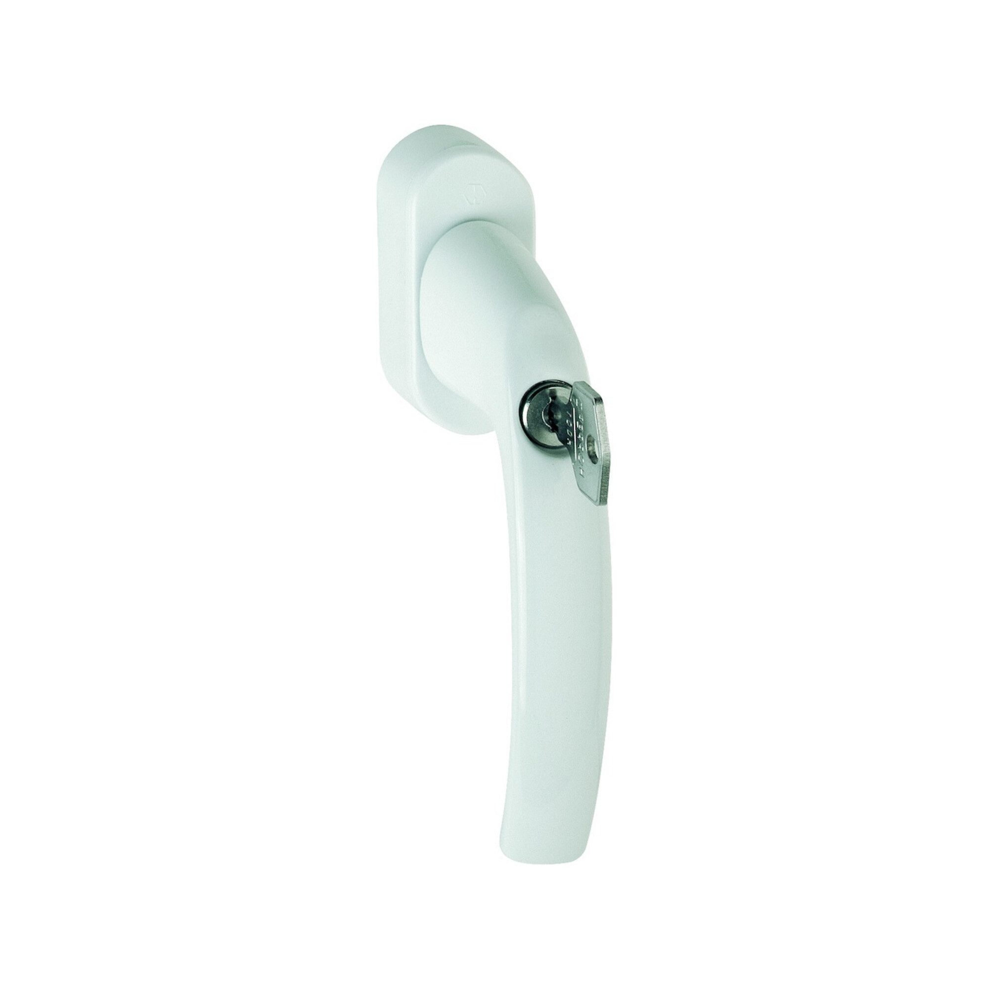 HOPPE Fenstergriff Fenstergriff Atlanta 0530S/US952 Alu.F9016/verkehrsweiß 32-42mm abschl