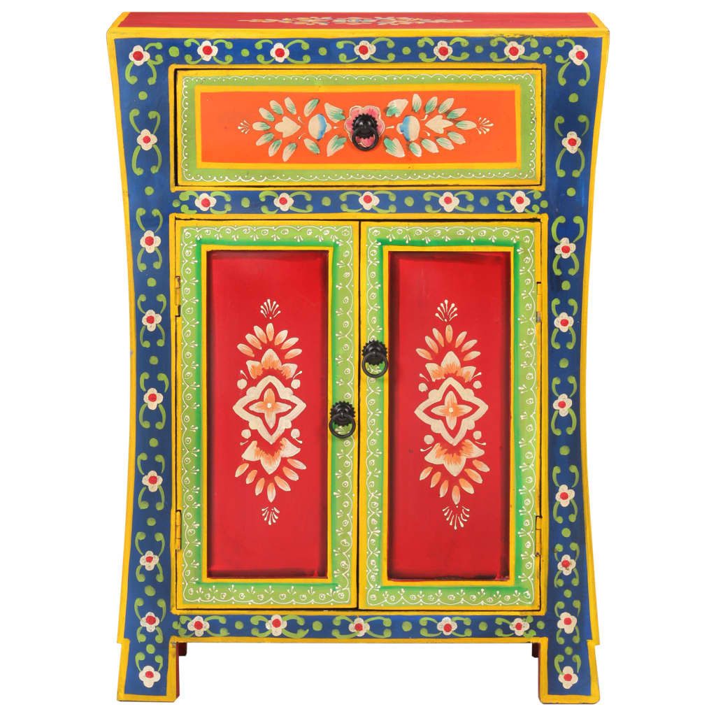 furnicato Sideboard Handbemalt 54x30x74 cm Massivholz (1 St)