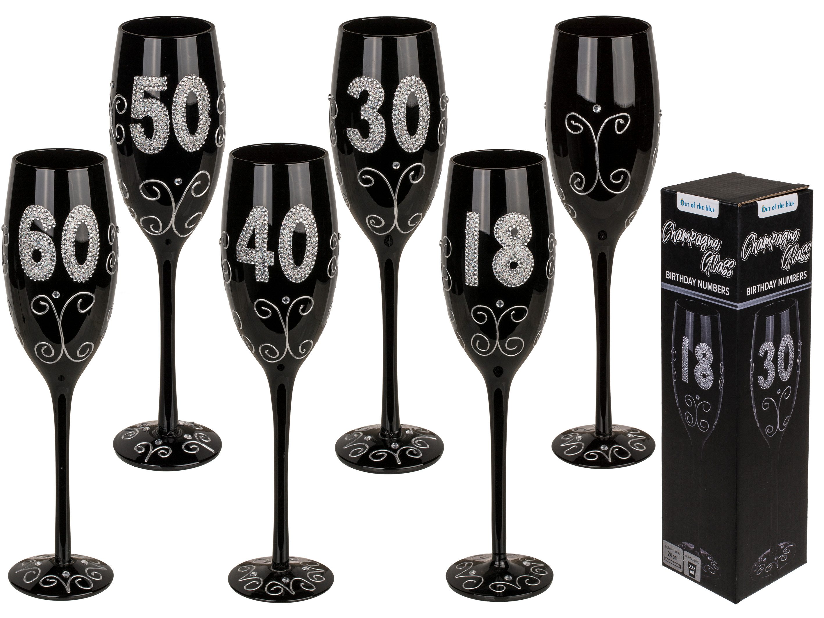 Out of the Blue Hängedekoration Sektglas günstig online kaufen