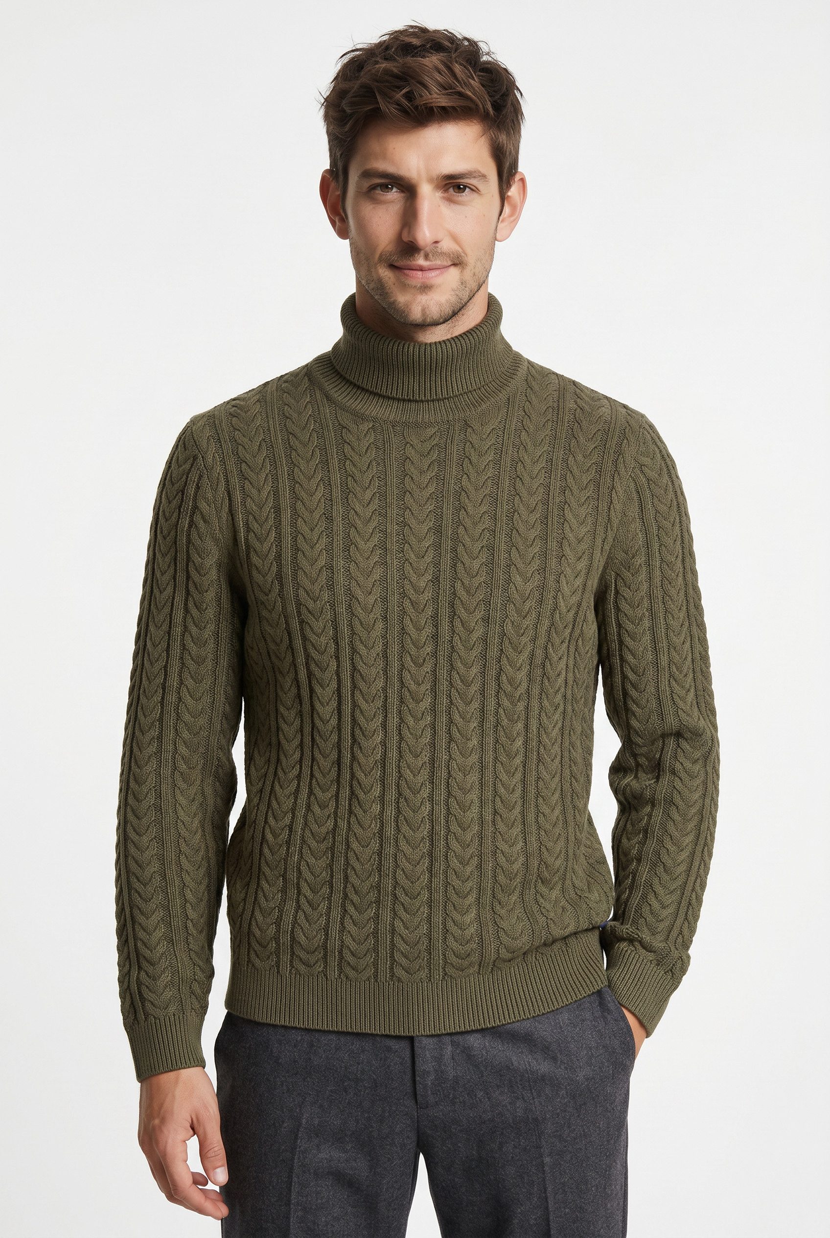 Rollkragenpullover JPRBLUSEAN KNIT CABLE ROLL NECK
