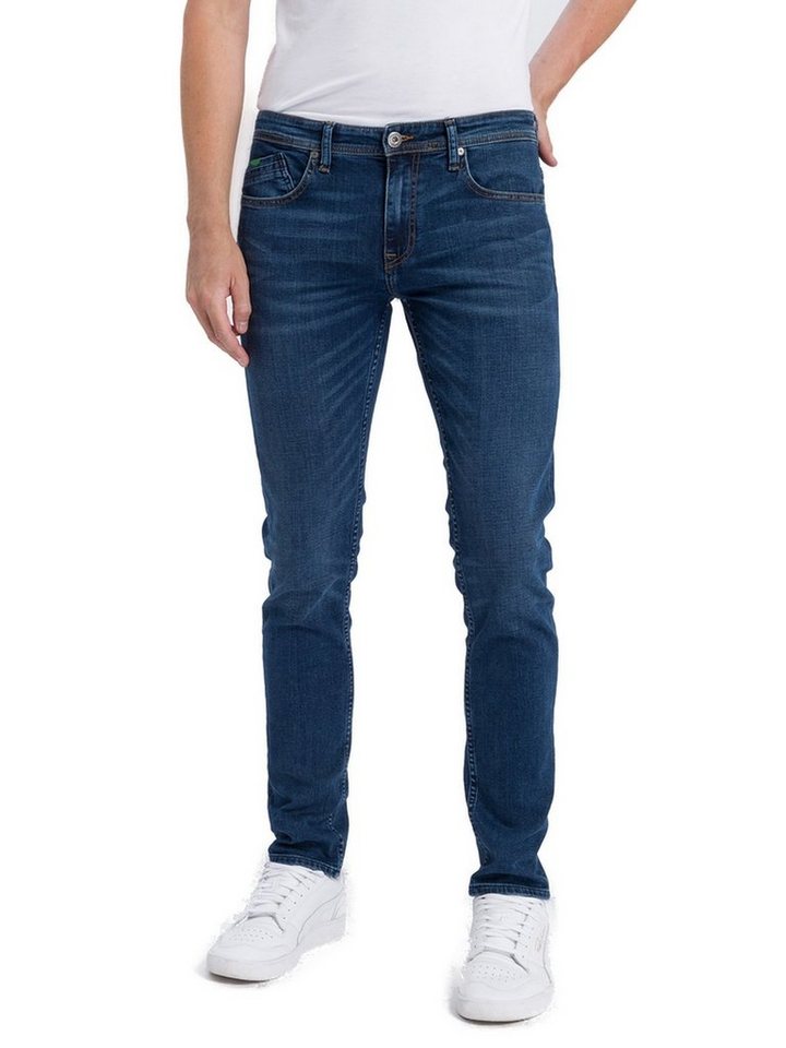 Vaqueros Cross Jeans Jimi Para Hombre, Corte Slim Tapered, Cintura Media, Lavado Auténtico