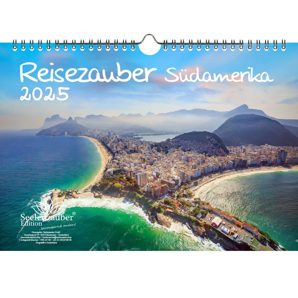 Seelenzauber Wandkalender Reisezauber Südamerika DIN A4 Kalender für 