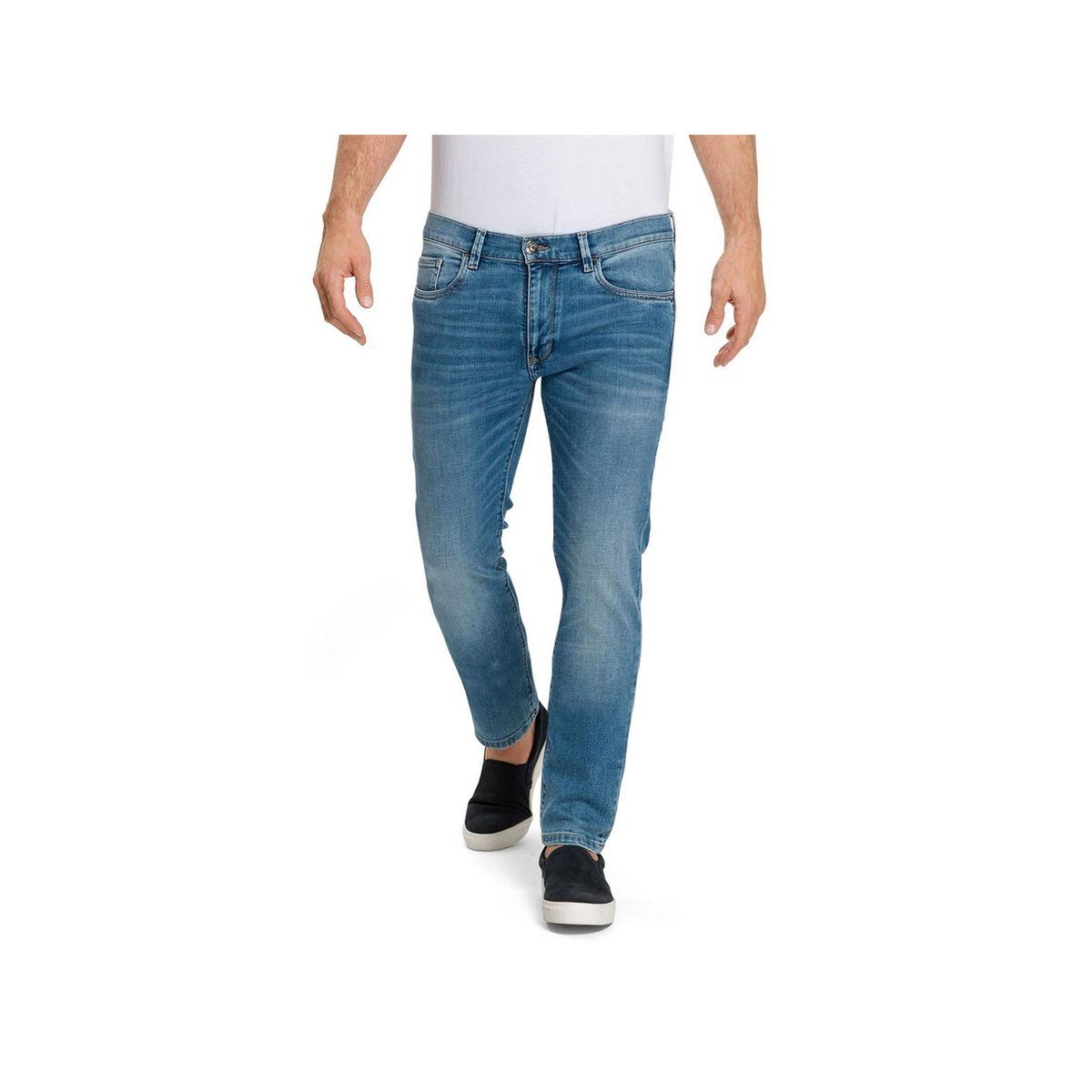 regular (1-tlg) Jeans fit Stoffhose Pioneer Authentic hell-blau