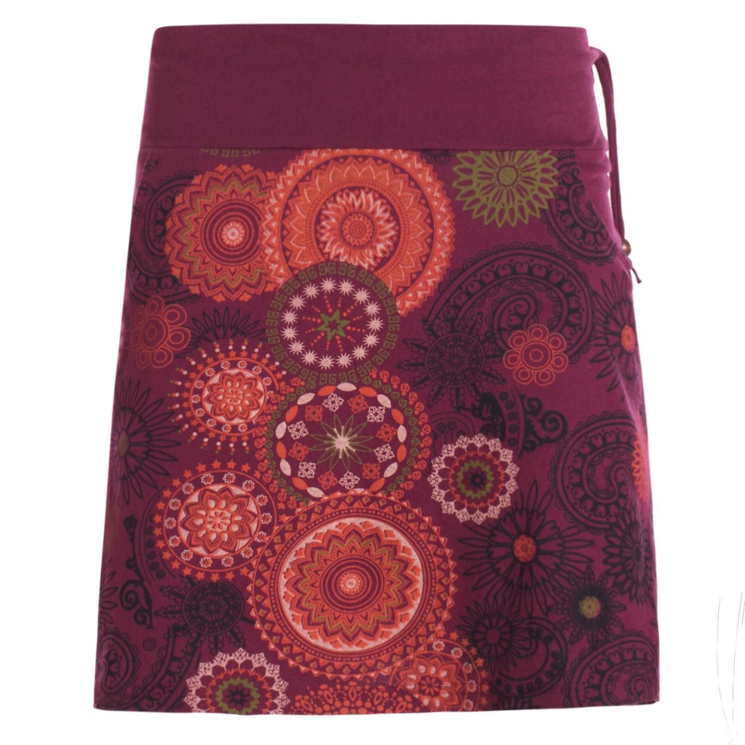 Vishes Minirock Kurzer Damen Baumwoll-Rock Taschen-Rock günstig online kaufen