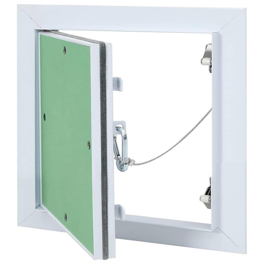 vidaXL Revisionsklappe Zugangstür Weiß 30 x 30 cm Aluminium und Gipskarton (1-St)