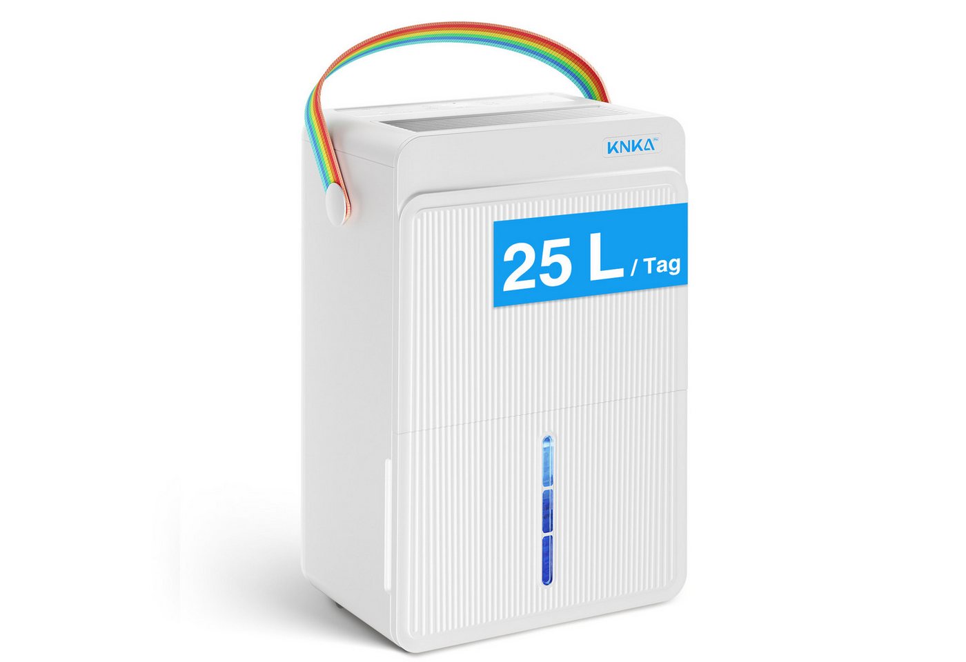 KNKA PRO Luftentfeuchter Luftentfeuchter Elektrisch Entfeuchter Leise,Dauerbetrieb, für 250 m³ Räume, Entfeuchtung 25 l/Tag, Tank 4 l, Timer,Wäschetrocknung,Schlafmodus