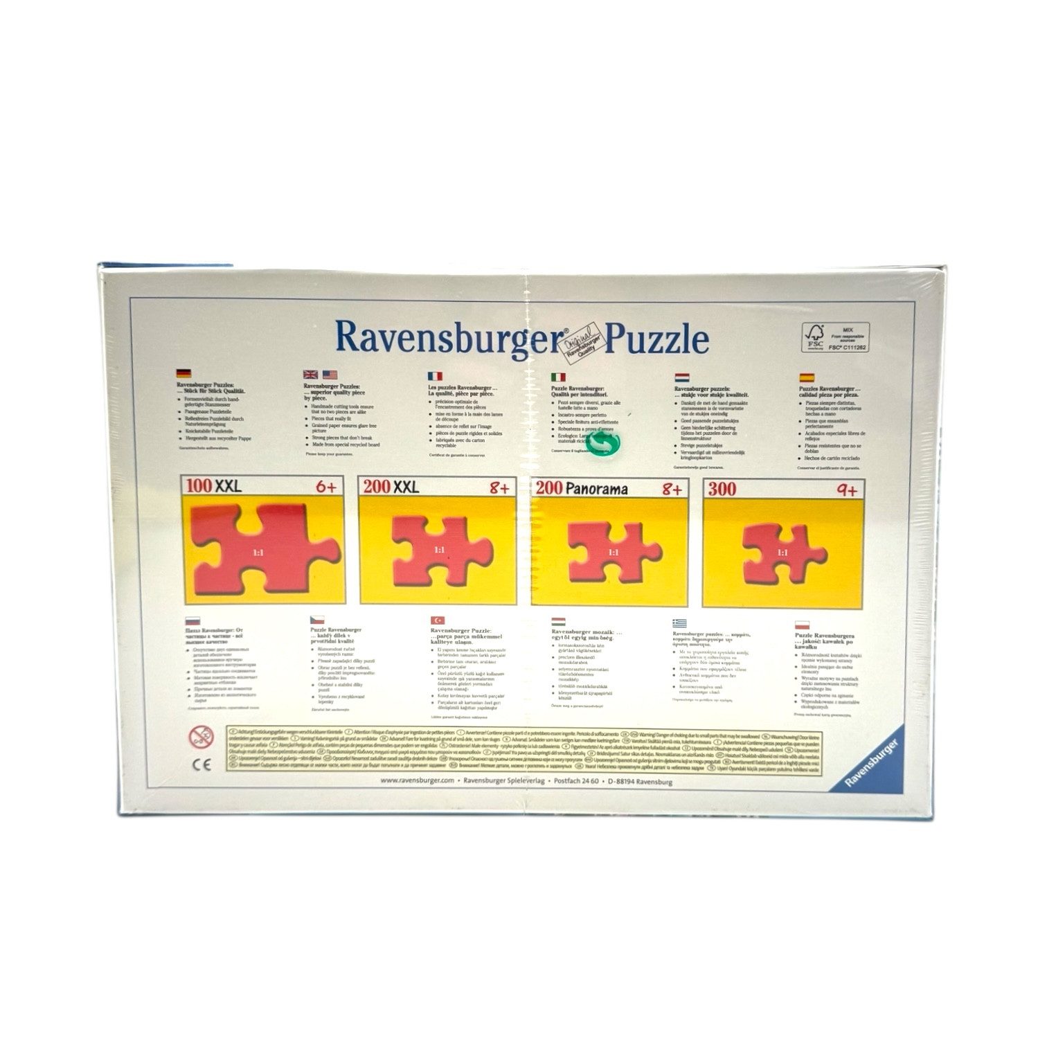 Ravensburger Puzzle Puzzle 200 Teile Panorama Einhörner im Mondlicht ab 8 Jahren, Puzzleteile, Magischer Puzzlespaß in Panorama-Format