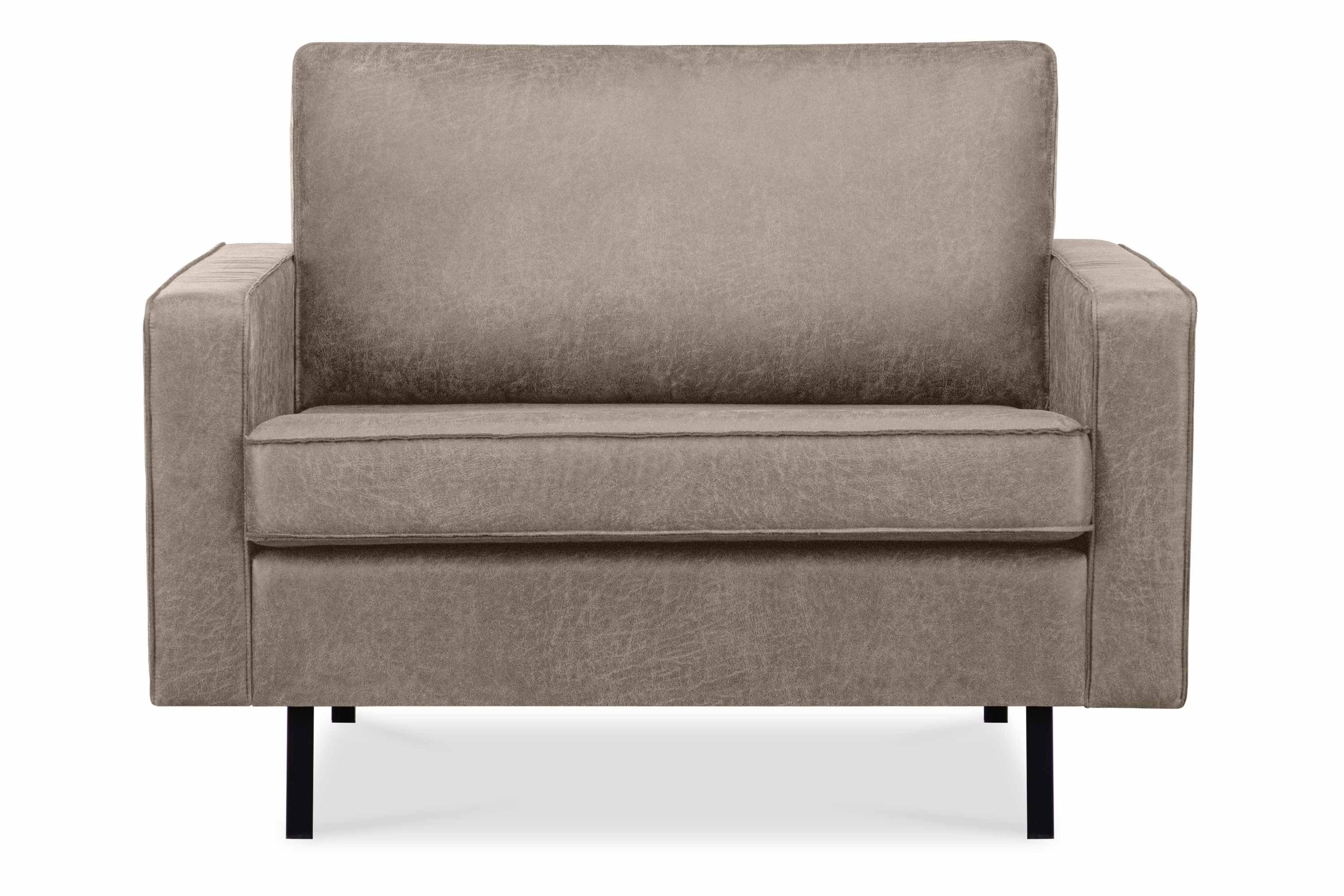 KONSIMO® Sessel INVIA Breite Sessel, Grundschicht: Echtleder,auf hohen Metallfüßen,Hergestellt in EU