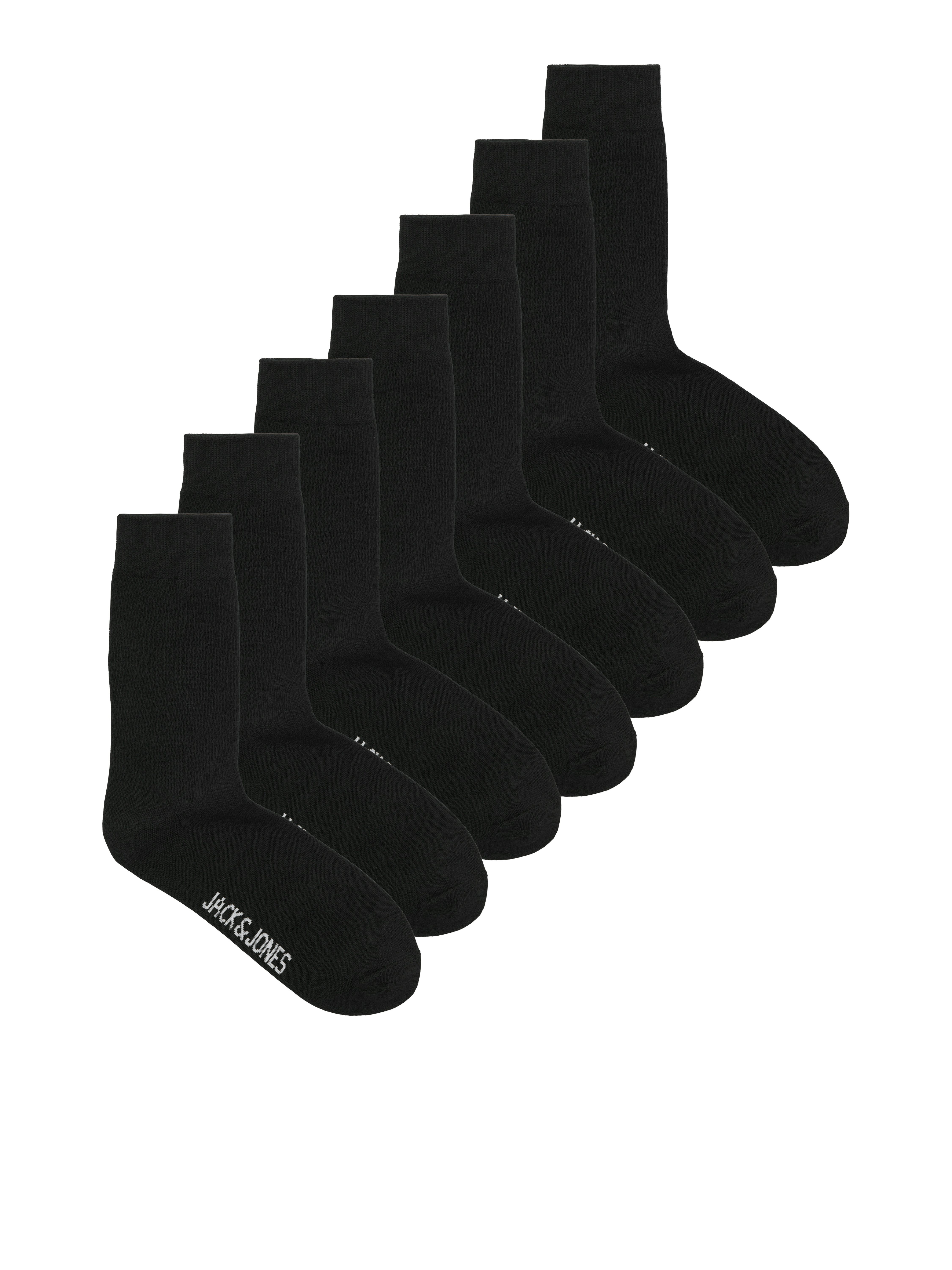 Jack & Jones PlusSize Freizeitsocken JACRAFAEL SOCKS 7 PACK NOOS PLS mit Logostickerei