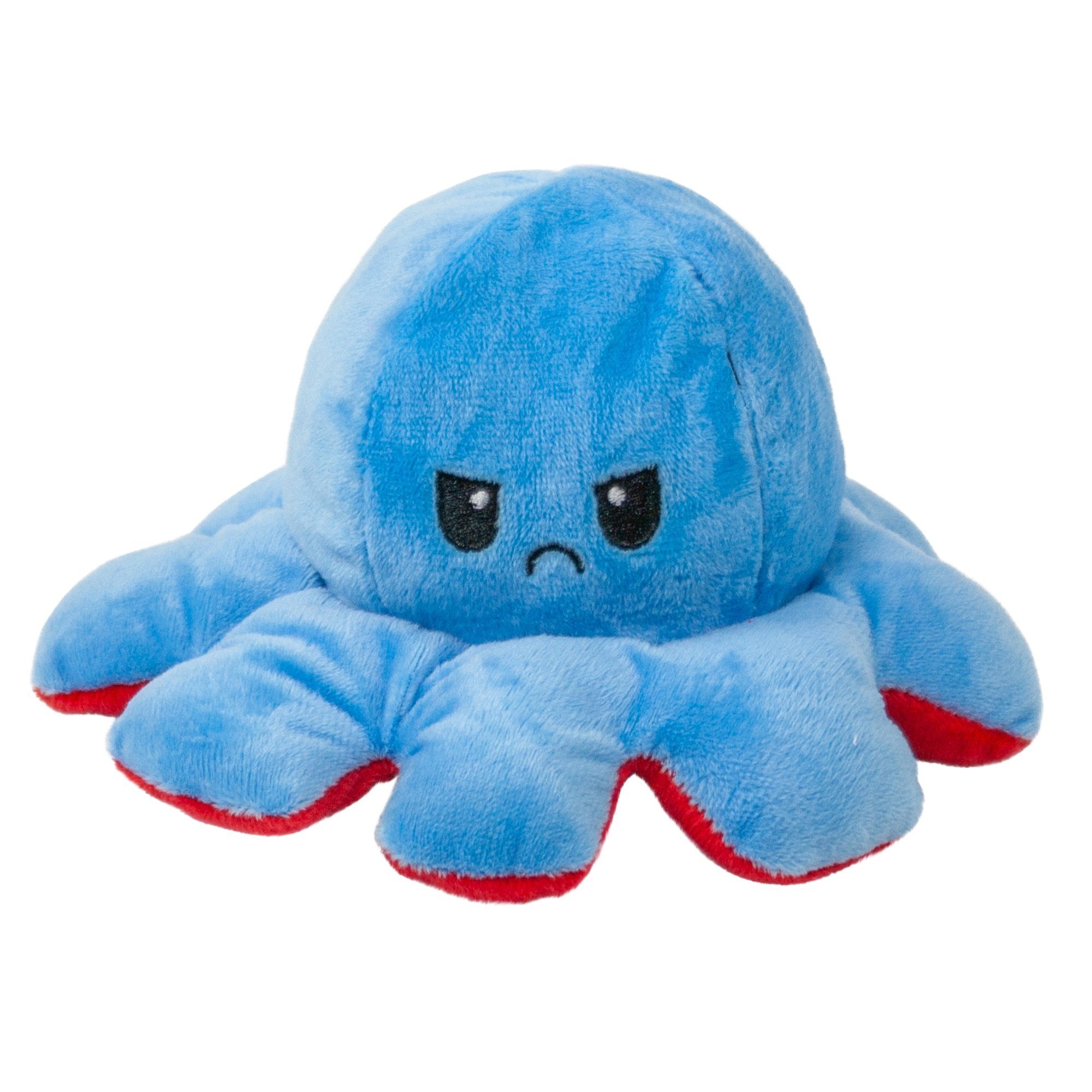 Teddys Rothenburg Kuscheltier Wendeoktopus 20 cm rot-blau Stimmungs